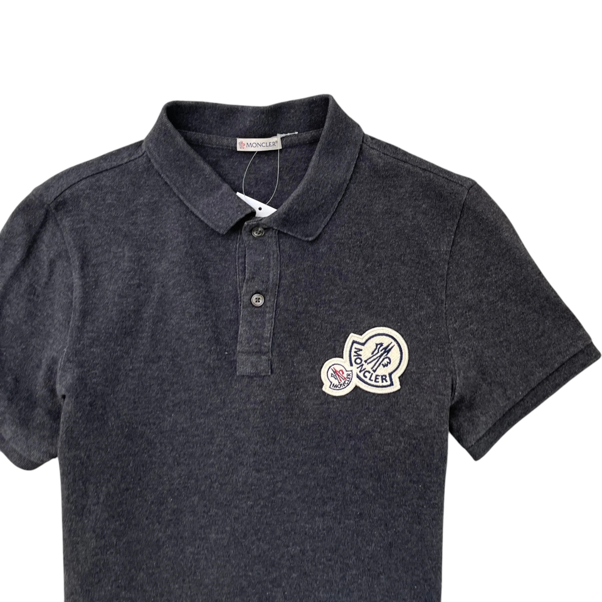 Men's Maglia Polo Shirt Grey Size M - Image 3