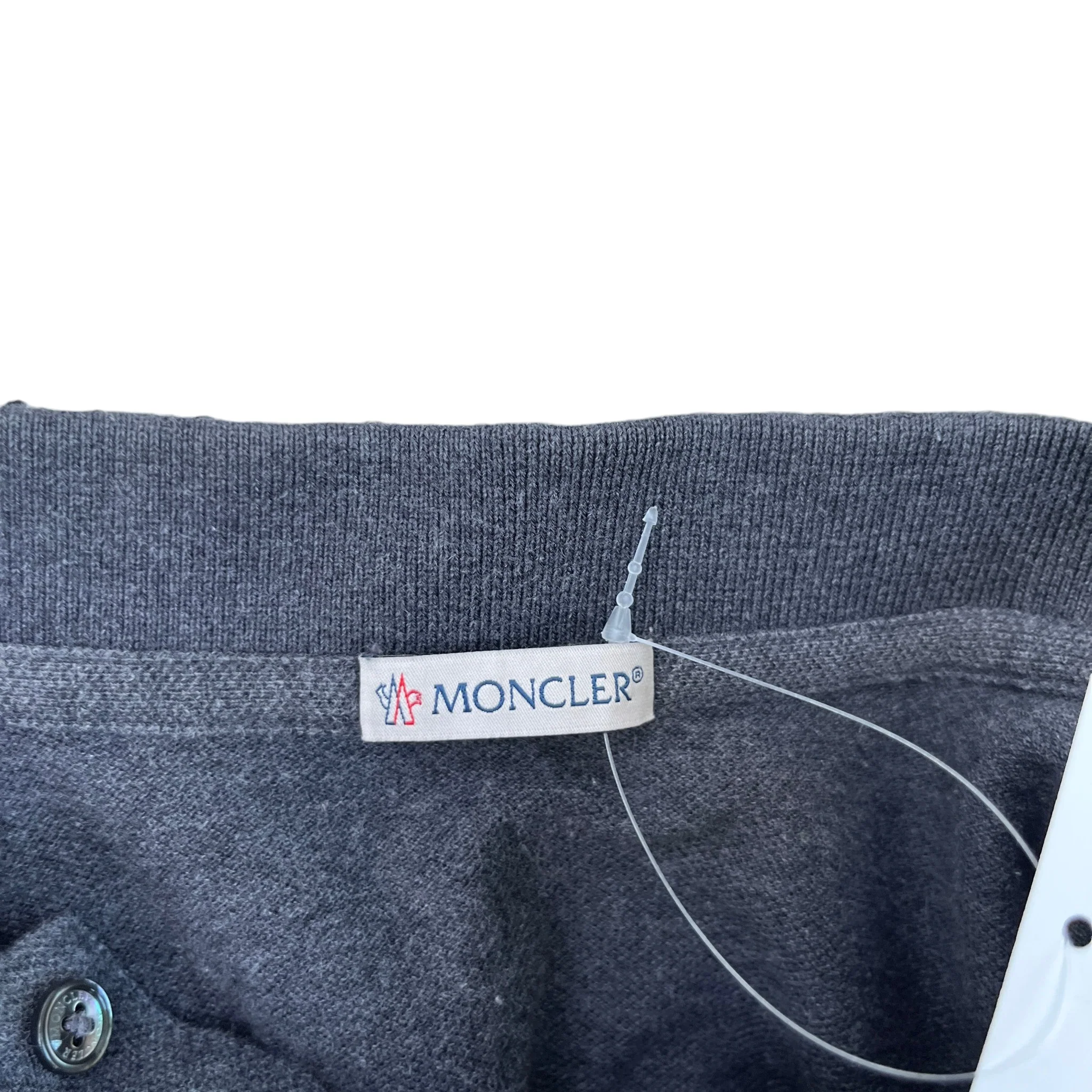 Men's Maglia Polo Shirt Grey Size M - Image 5