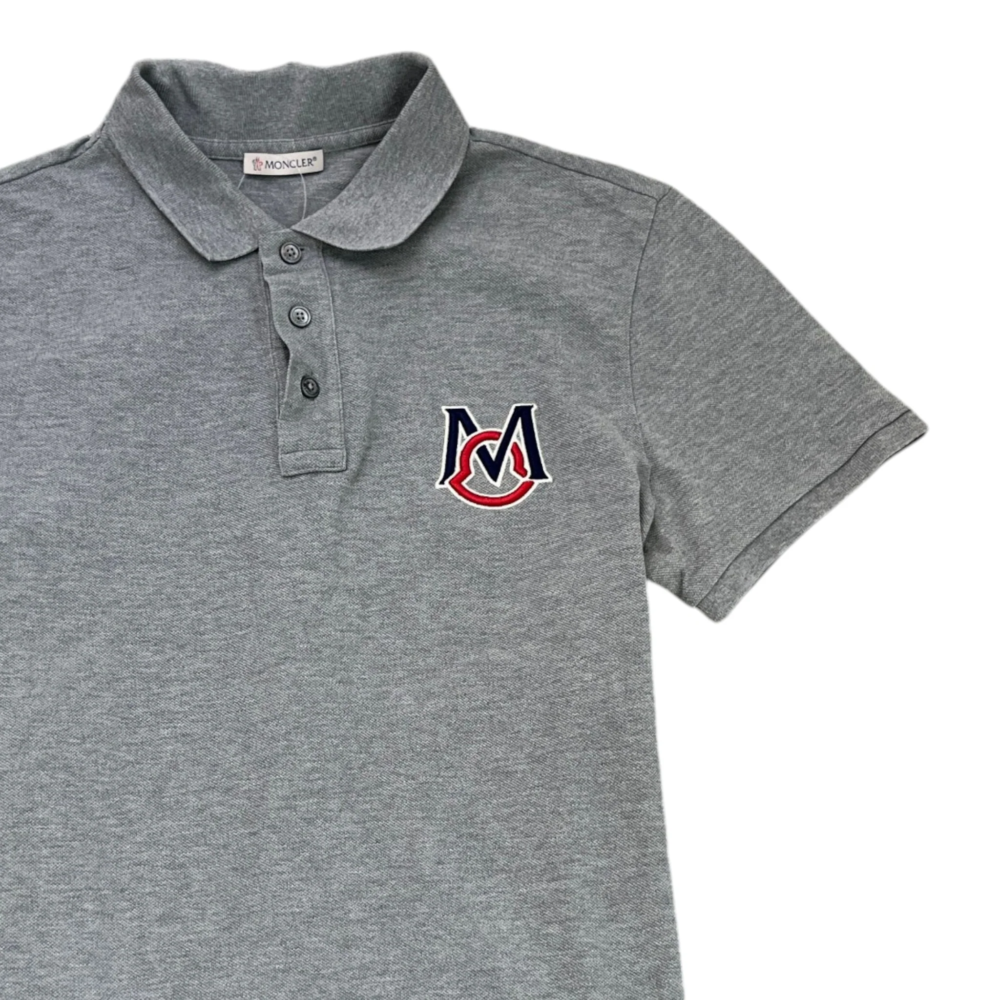 Men's Maglia Polo Shirt Grey Size M - Image 3