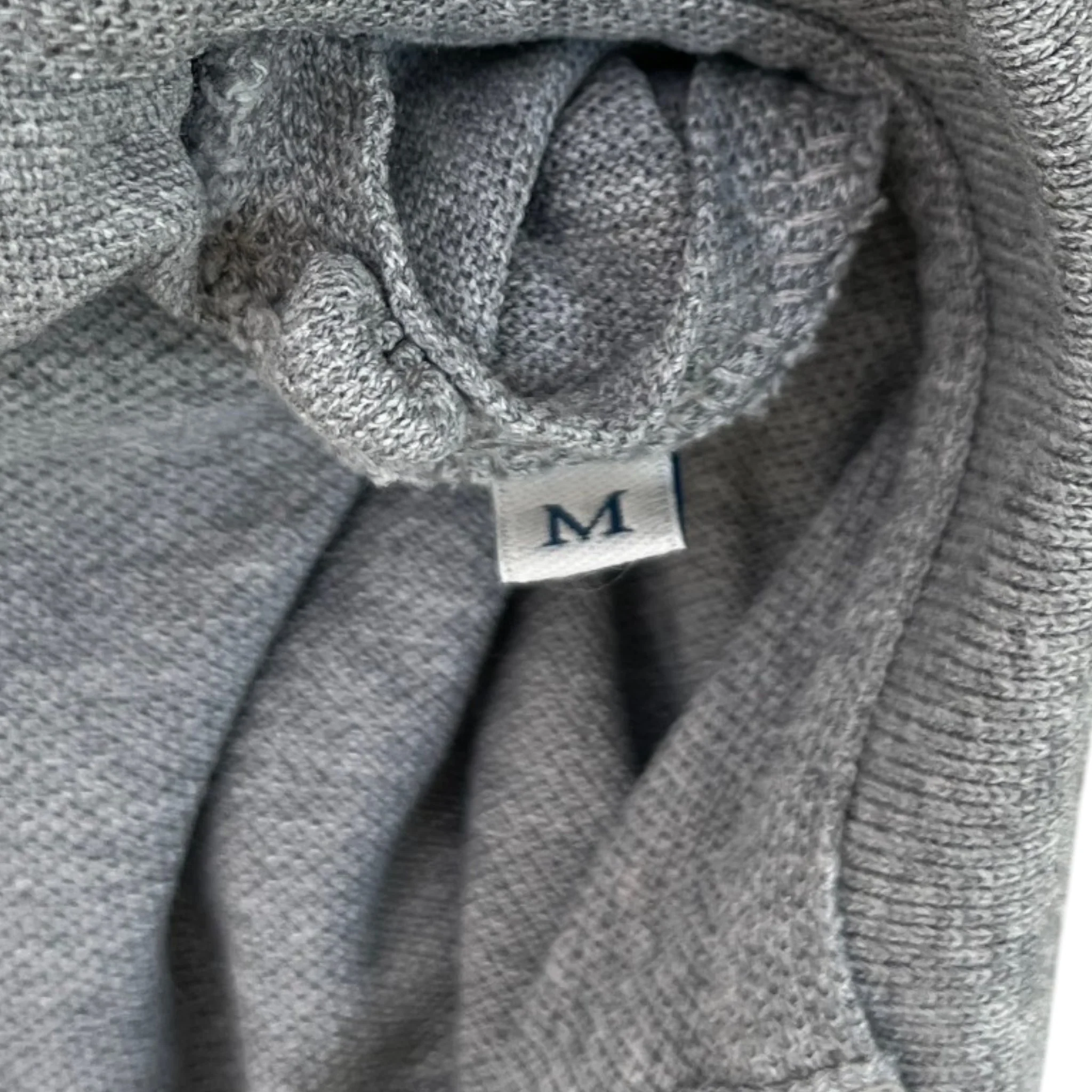 Men's Maglia Polo Shirt Grey Size M - Image 7