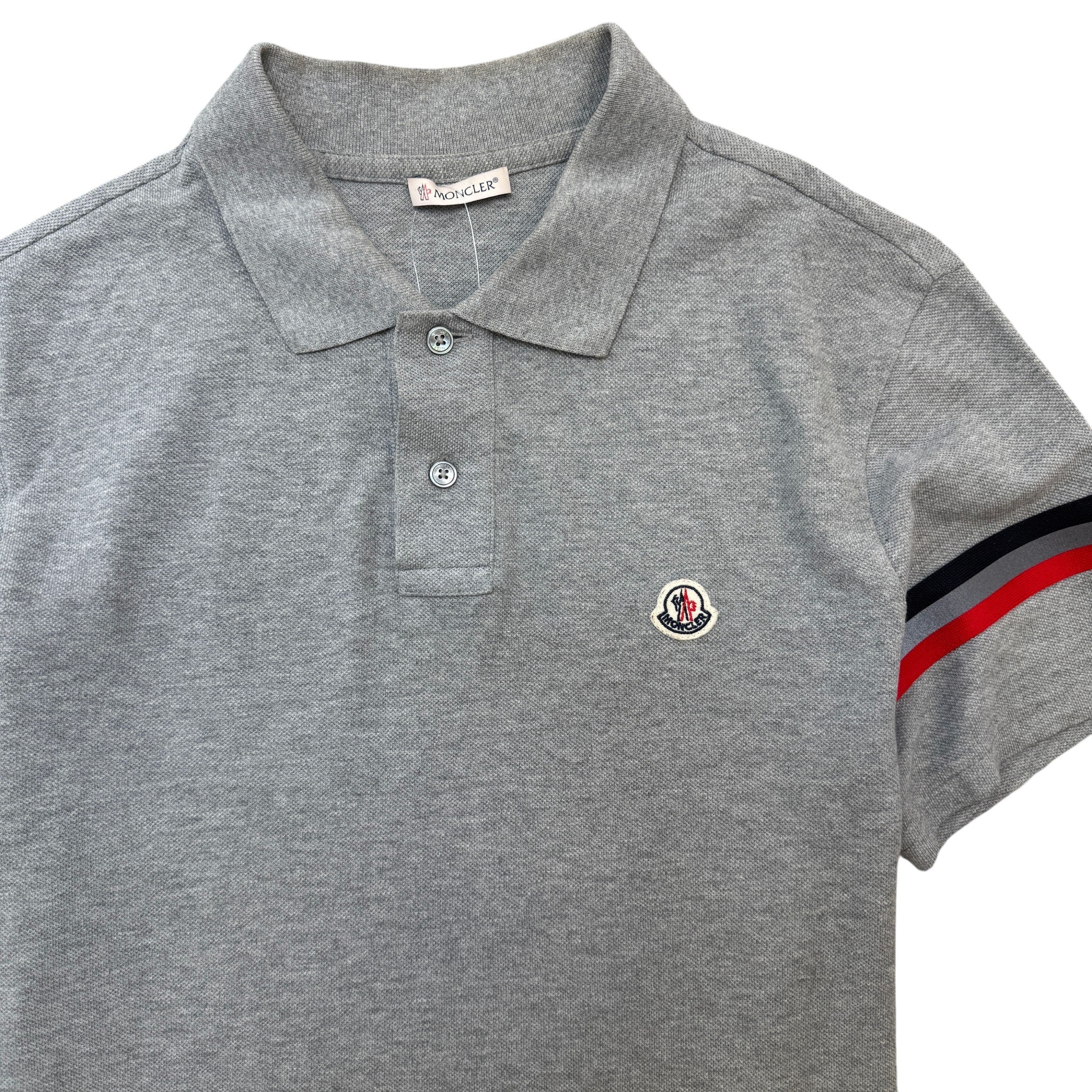 Men's Maglia Polo Shirt Grey Size M - Image 3