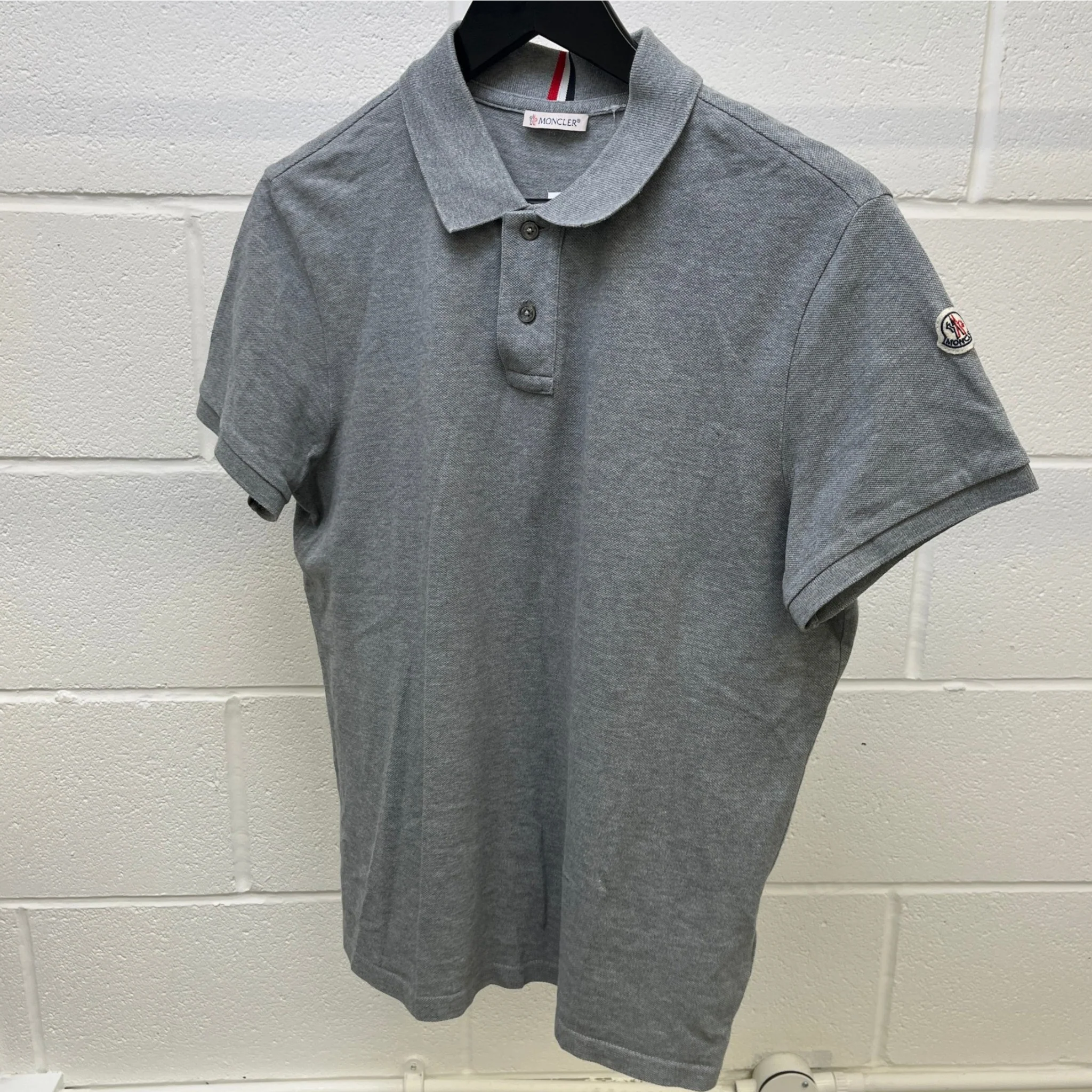Men's Maglia Polo Shirt Grey Size M - Image 10