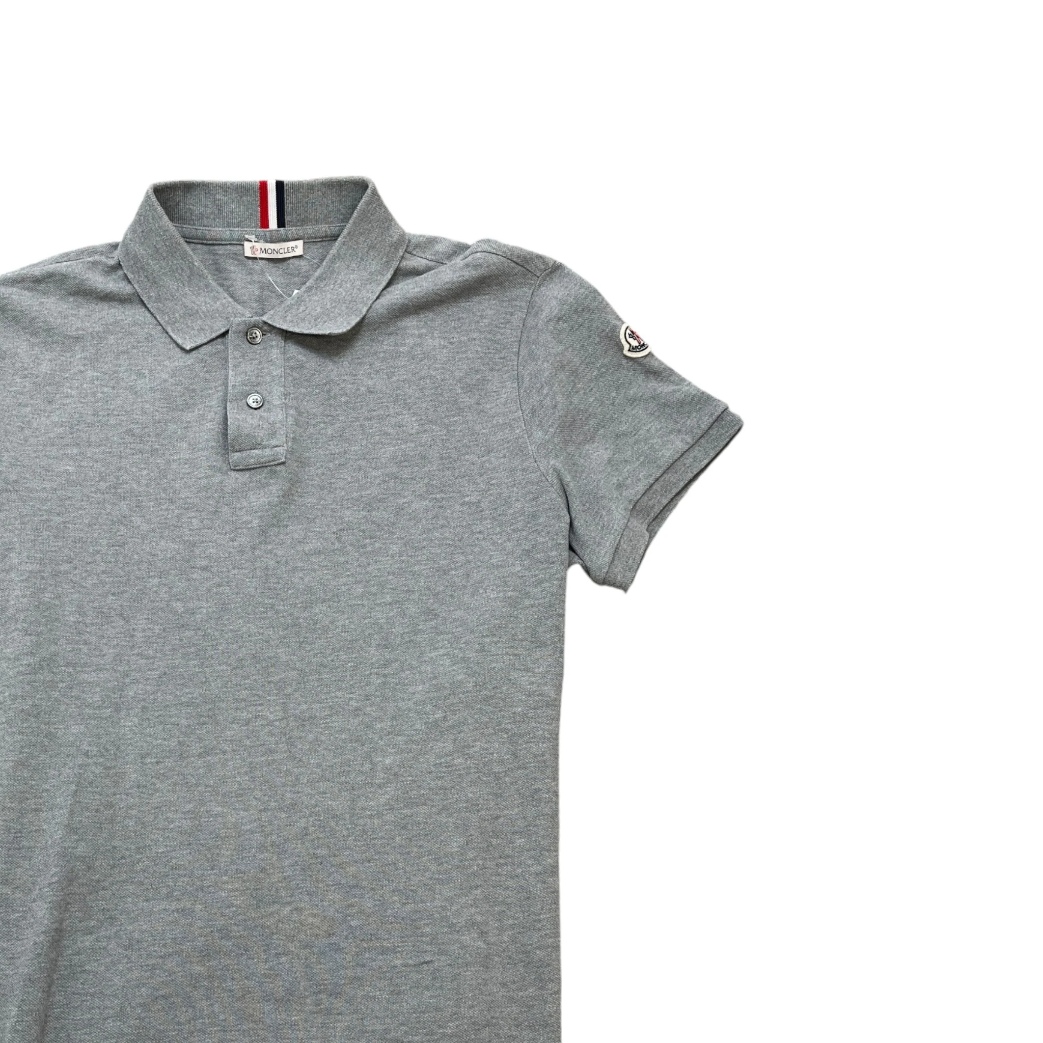Men's Maglia Polo Shirt Grey Size M - Image 3
