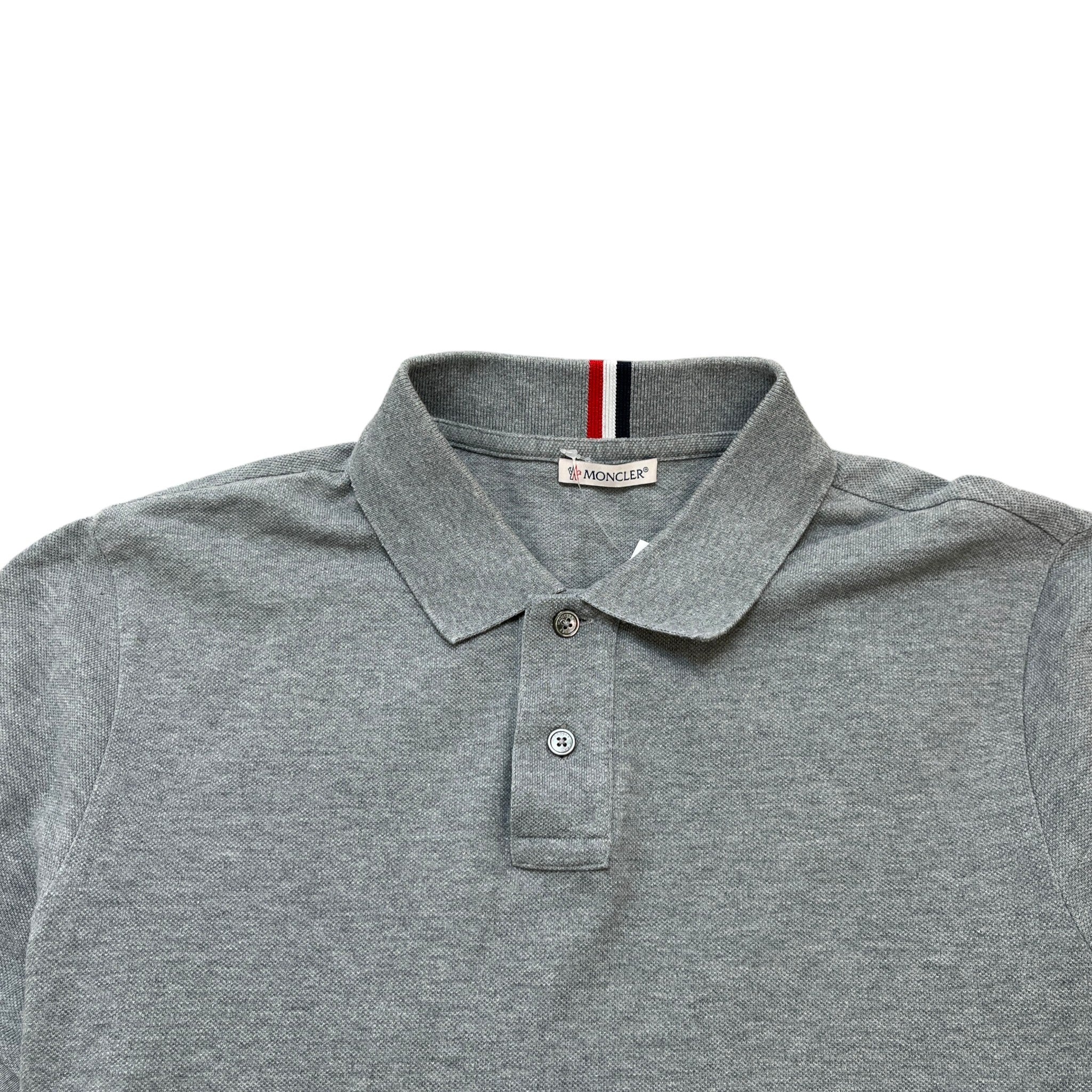 Men's Maglia Polo Shirt Grey Size M - Image 6