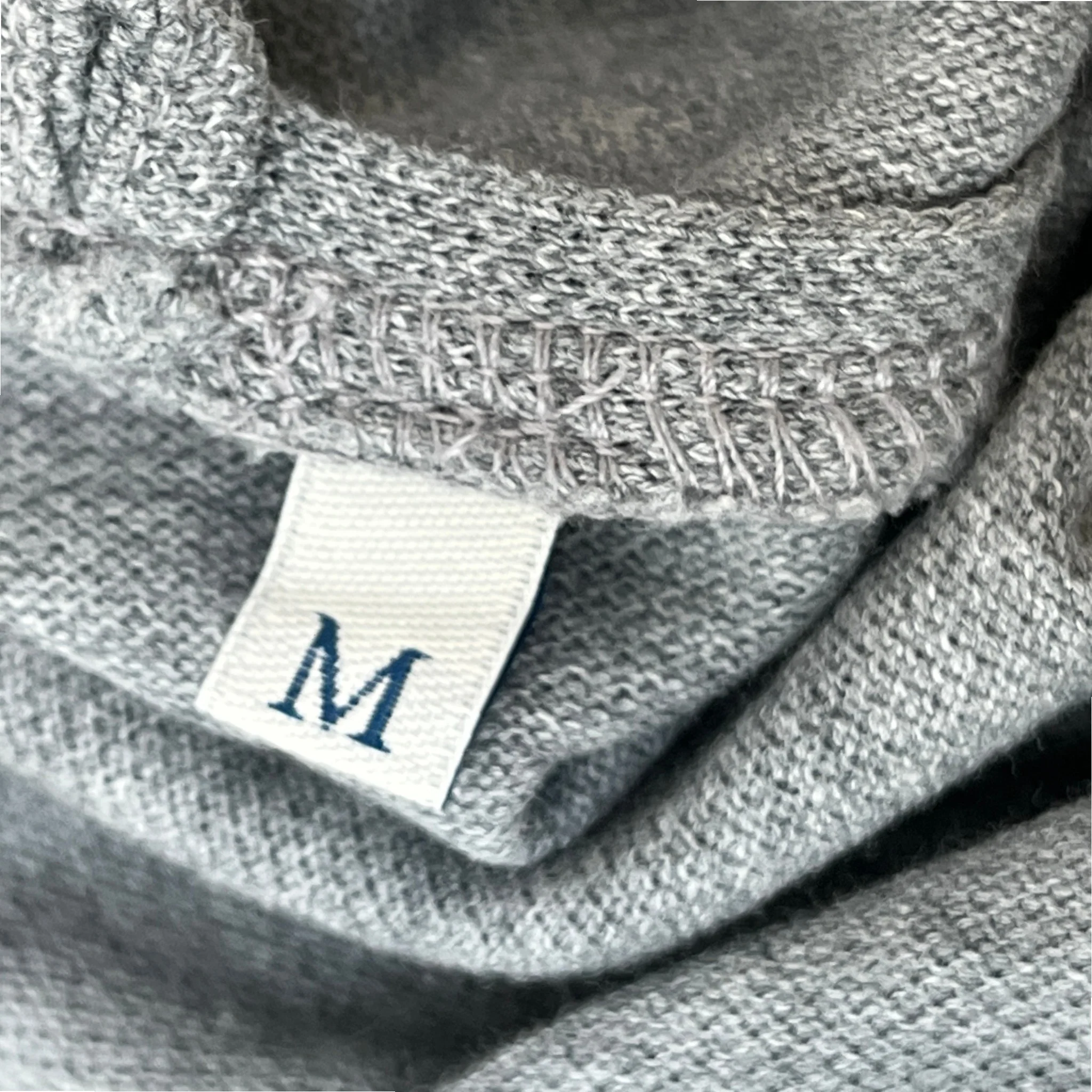 Men's Maglia Polo Shirt Grey Size M - Image 8