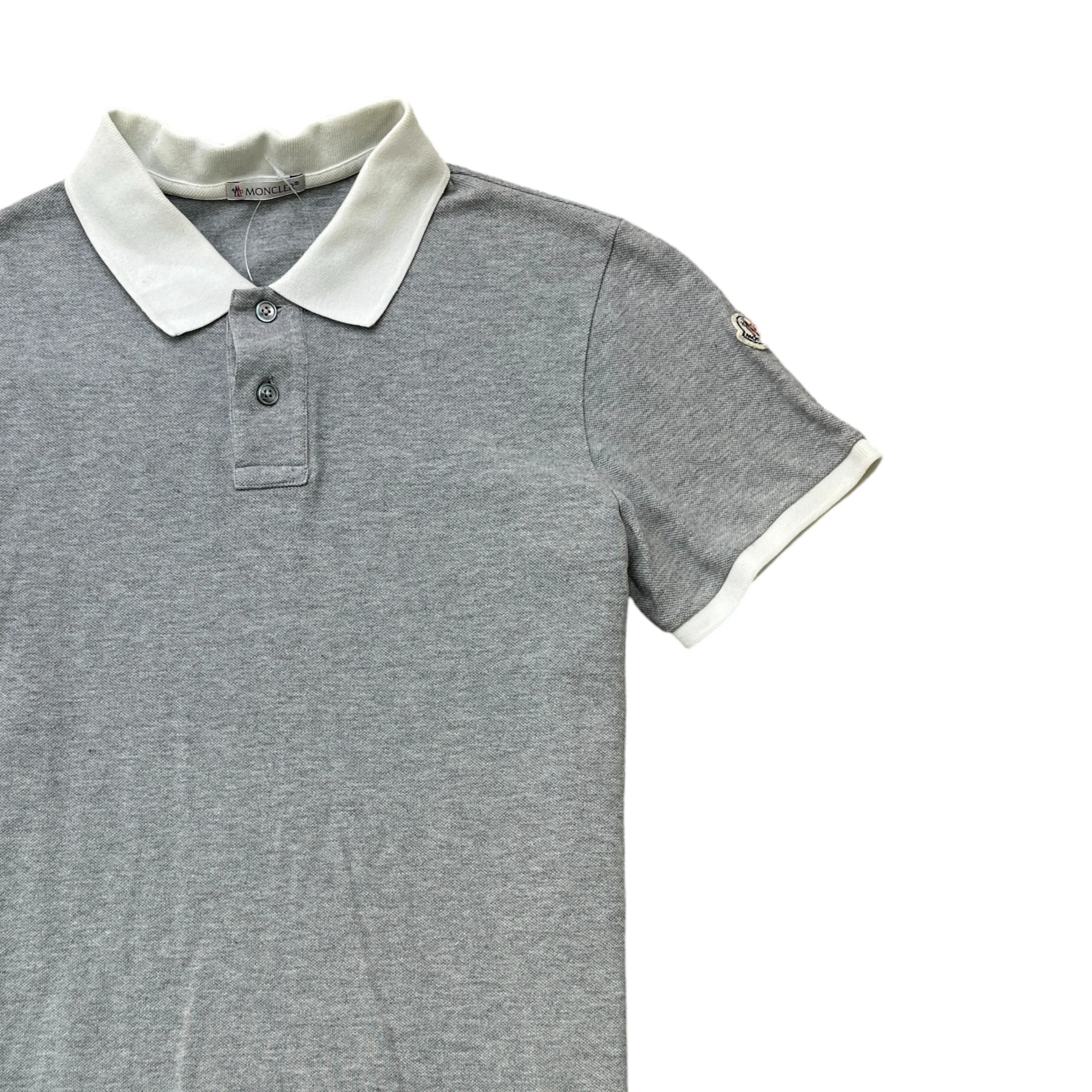 Men's Maglia Polo Shirt Grey Size S - Image 3