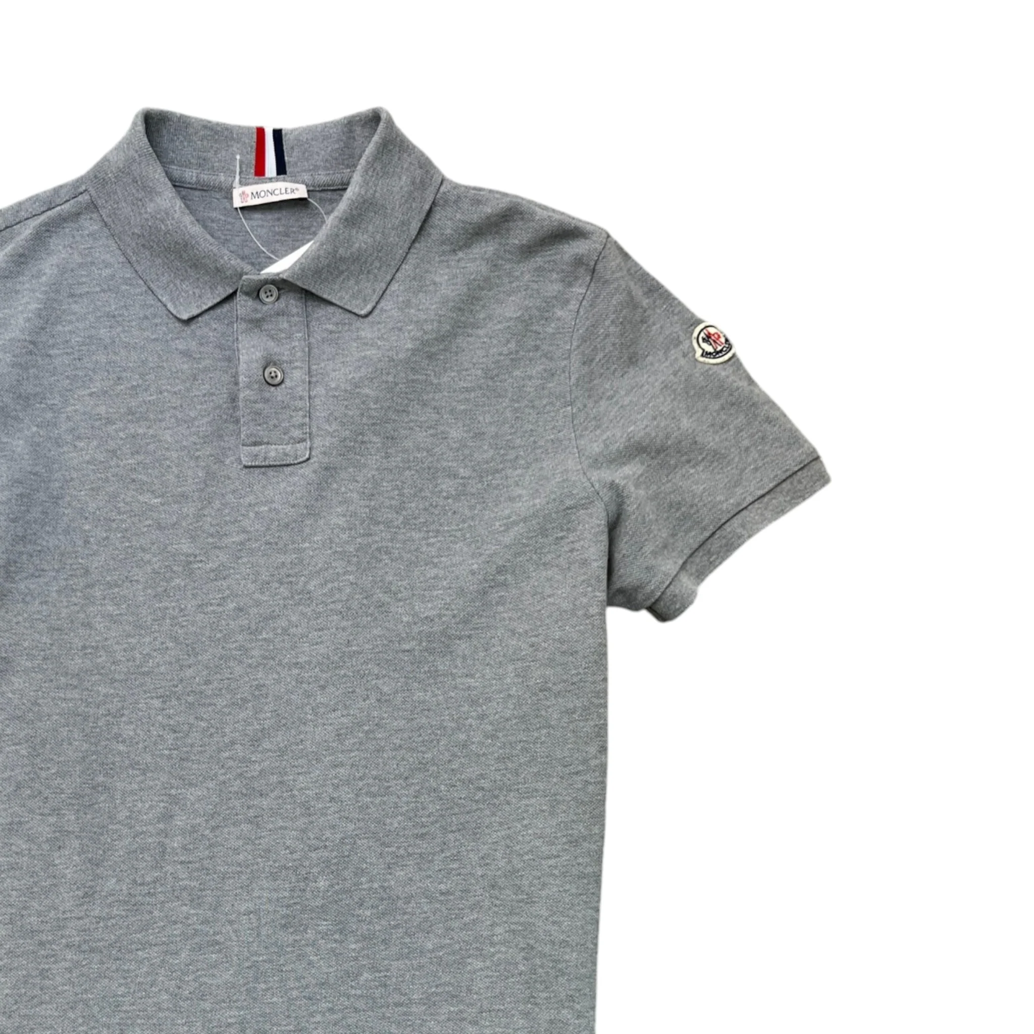 Men's Maglia Polo Shirt Grey Size S - Image 3