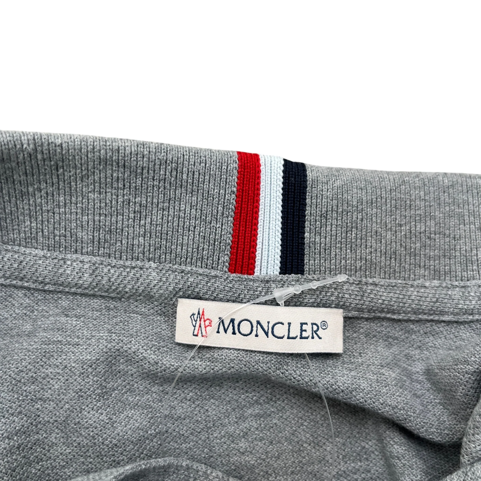 Men's Maglia Polo Shirt Grey Size S - Image 7