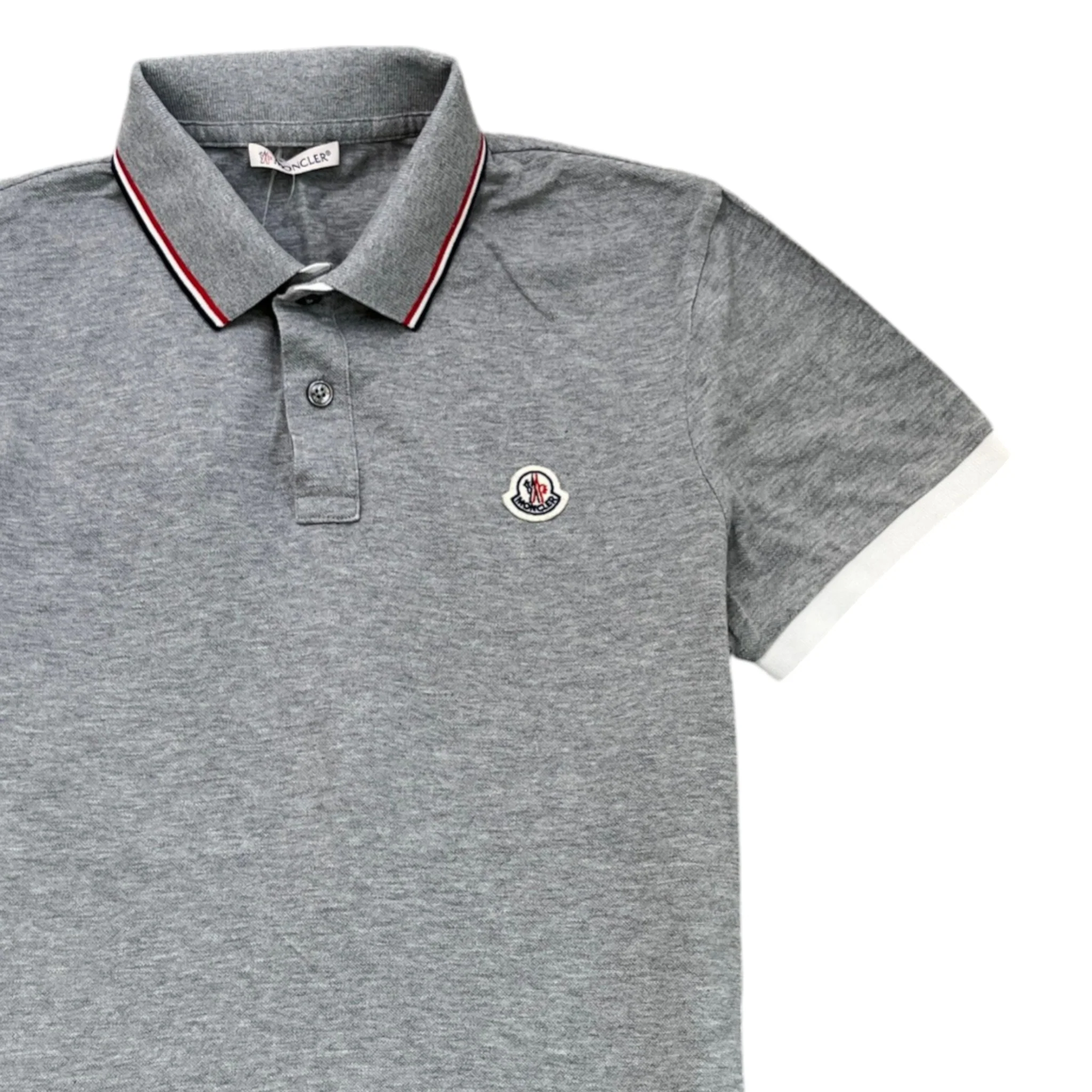 Men's Maglia Polo Shirt Grey Size S - Image 3