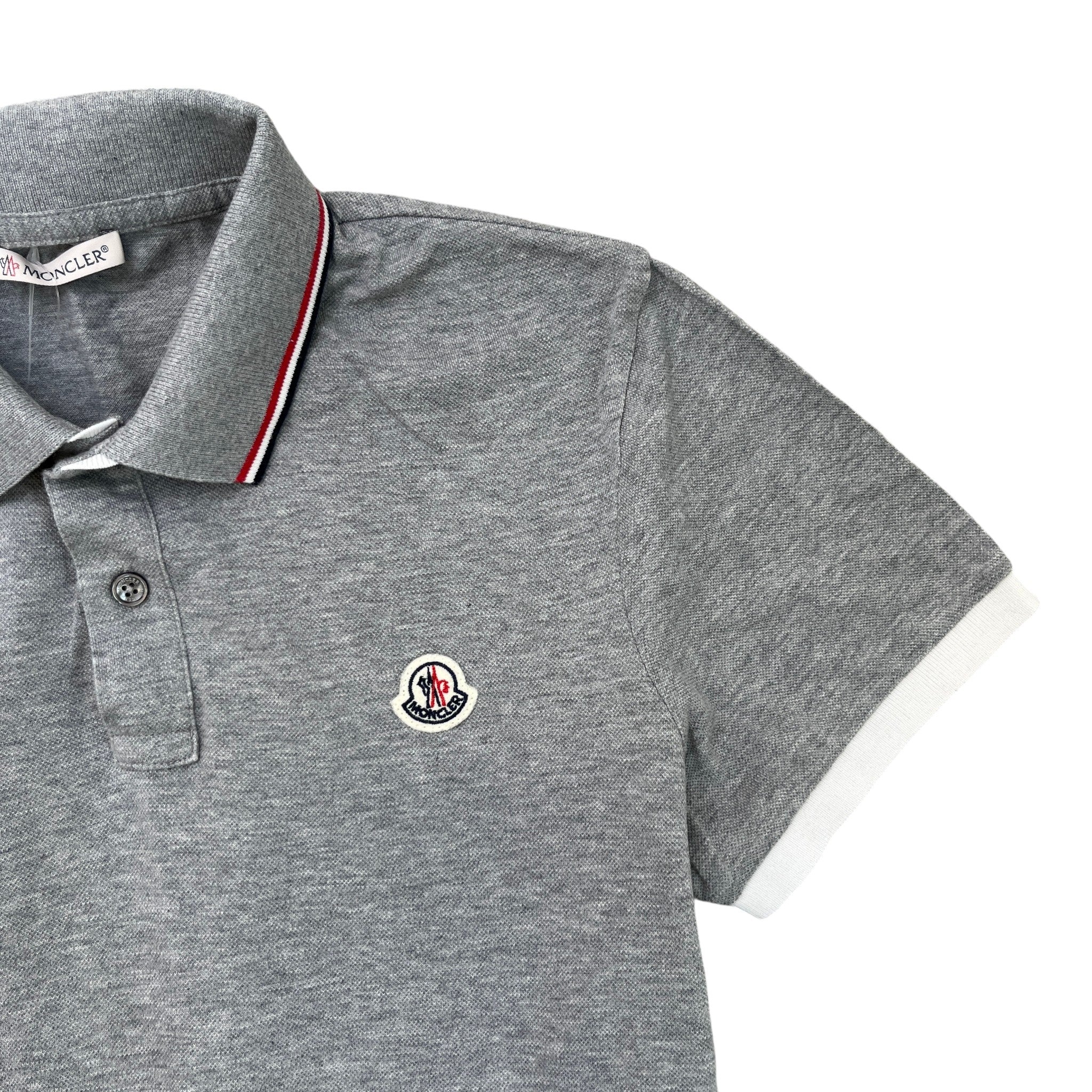 Men's Maglia Polo Shirt Grey Size S - Image 5