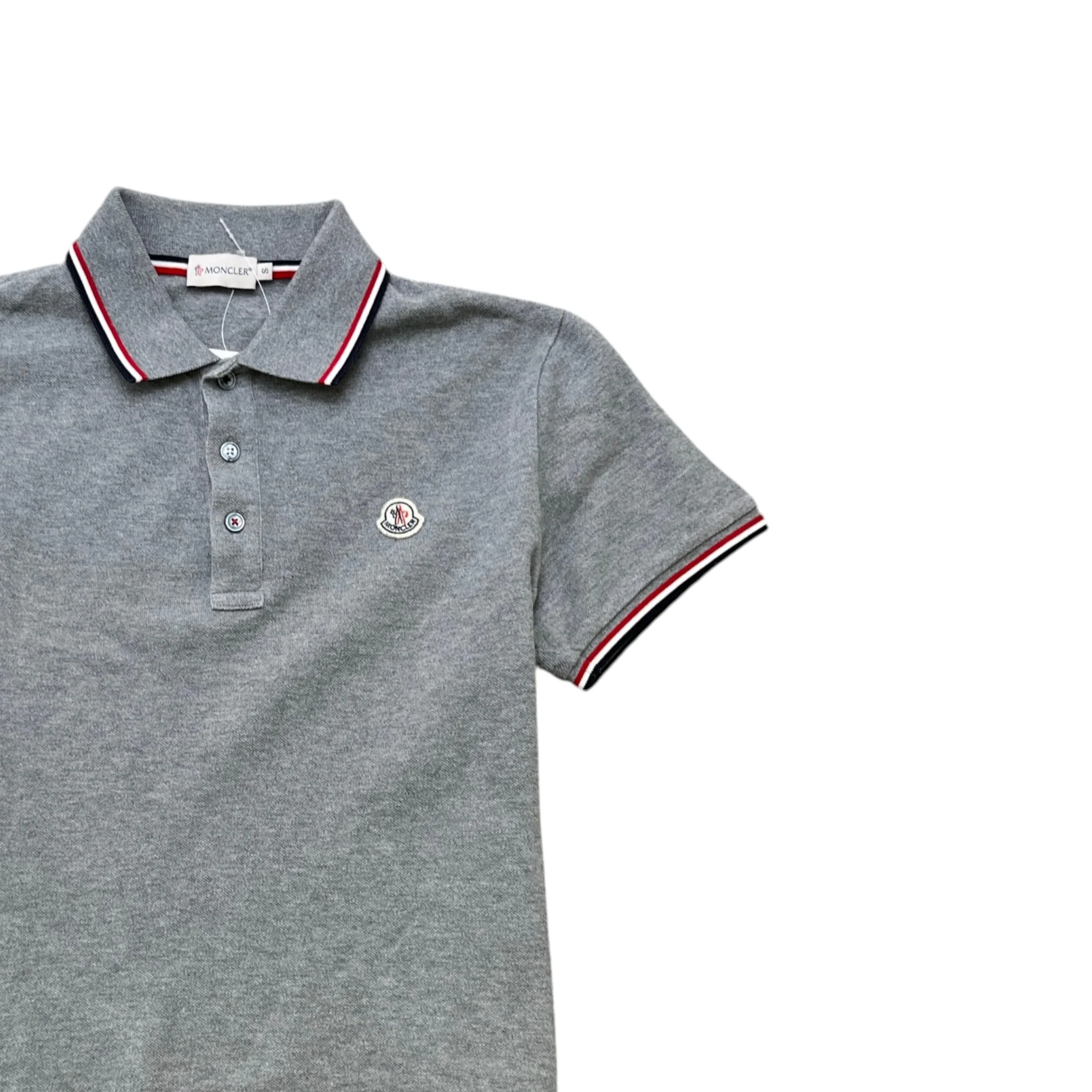 Men's Maglia Polo Shirt Grey Size S - Image 3