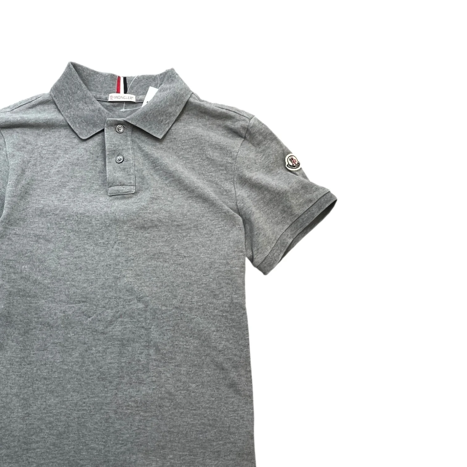 Men's Maglia Polo Shirt Grey Size S - Image 3