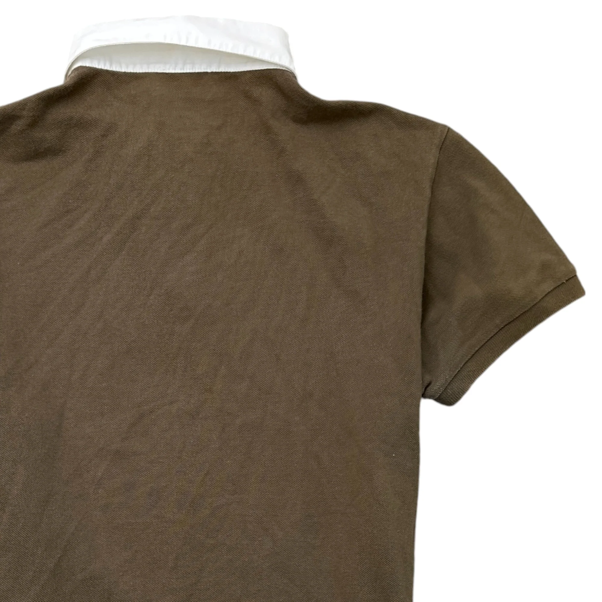 Men's Maglia Polo Shirt Khaki Size L - Image 4