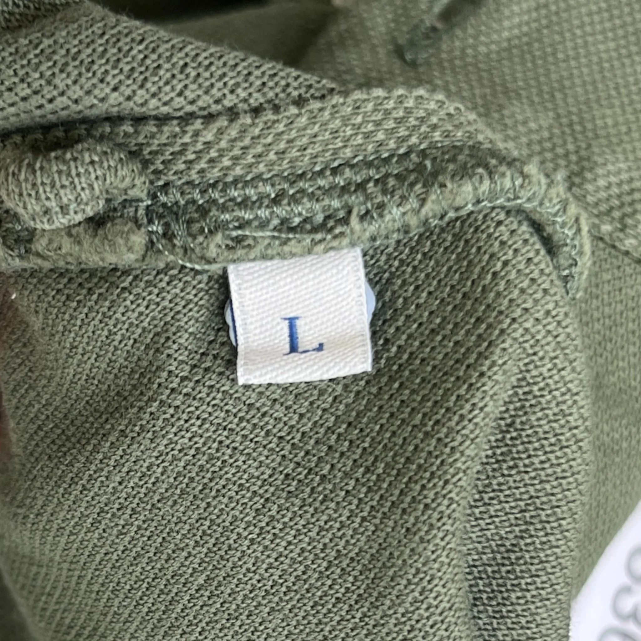 Men's Maglia Polo Shirt Khaki Size L - Image 6