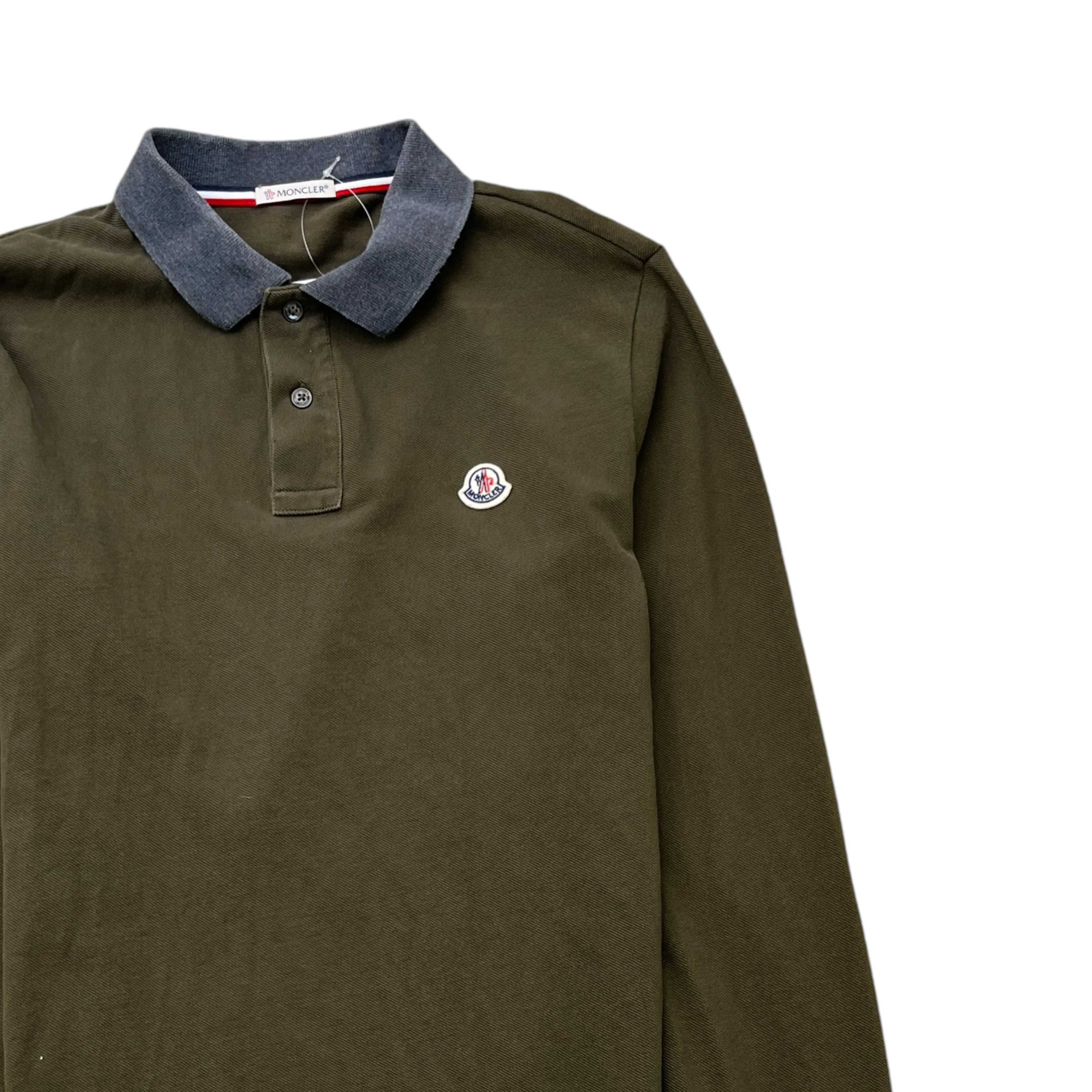 Men's Maglia Polo Shirt Khaki Size L - Image 3