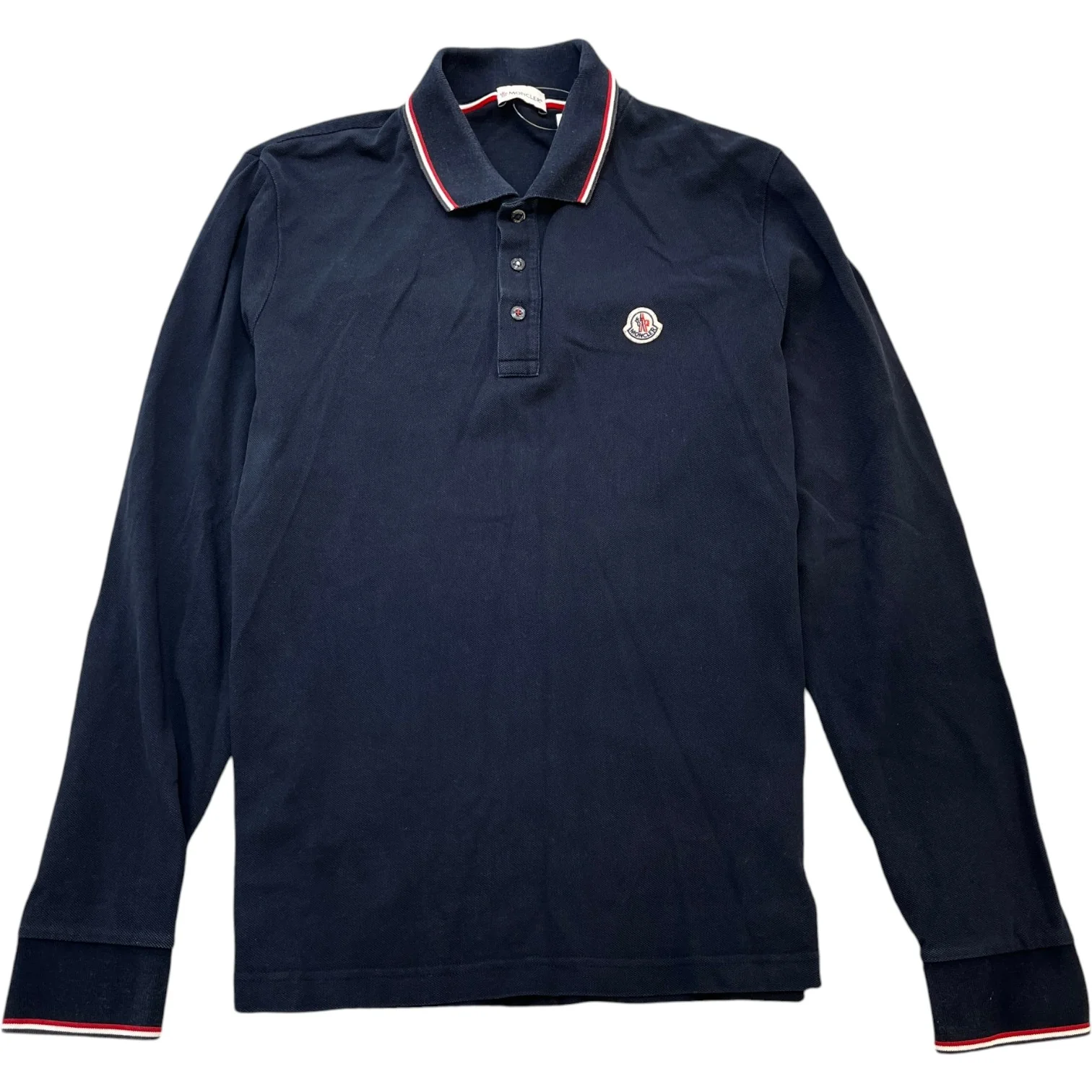Men's Maglia Polo Shirt Navy Size L