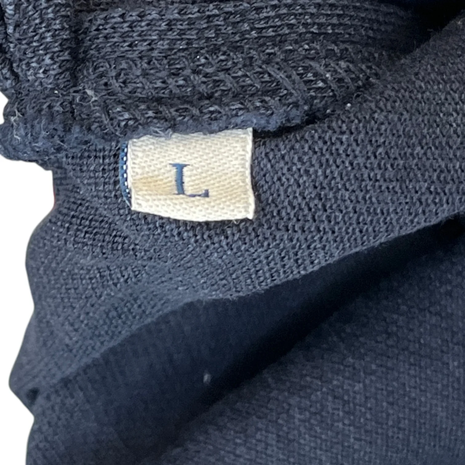 Men's Maglia Polo Shirt Navy Size L - Image 7