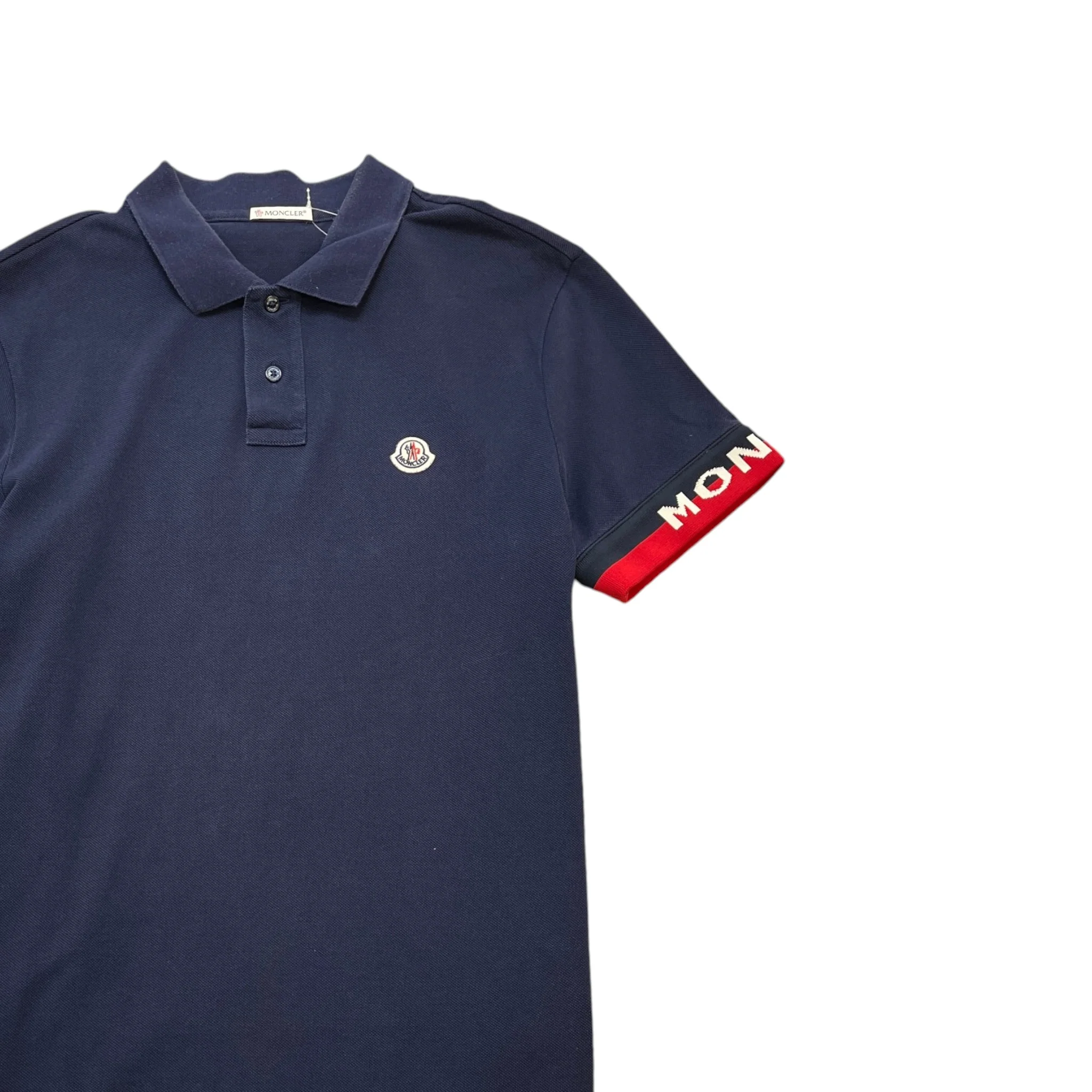 Men's Maglia Polo Shirt Navy Size L - Image 3