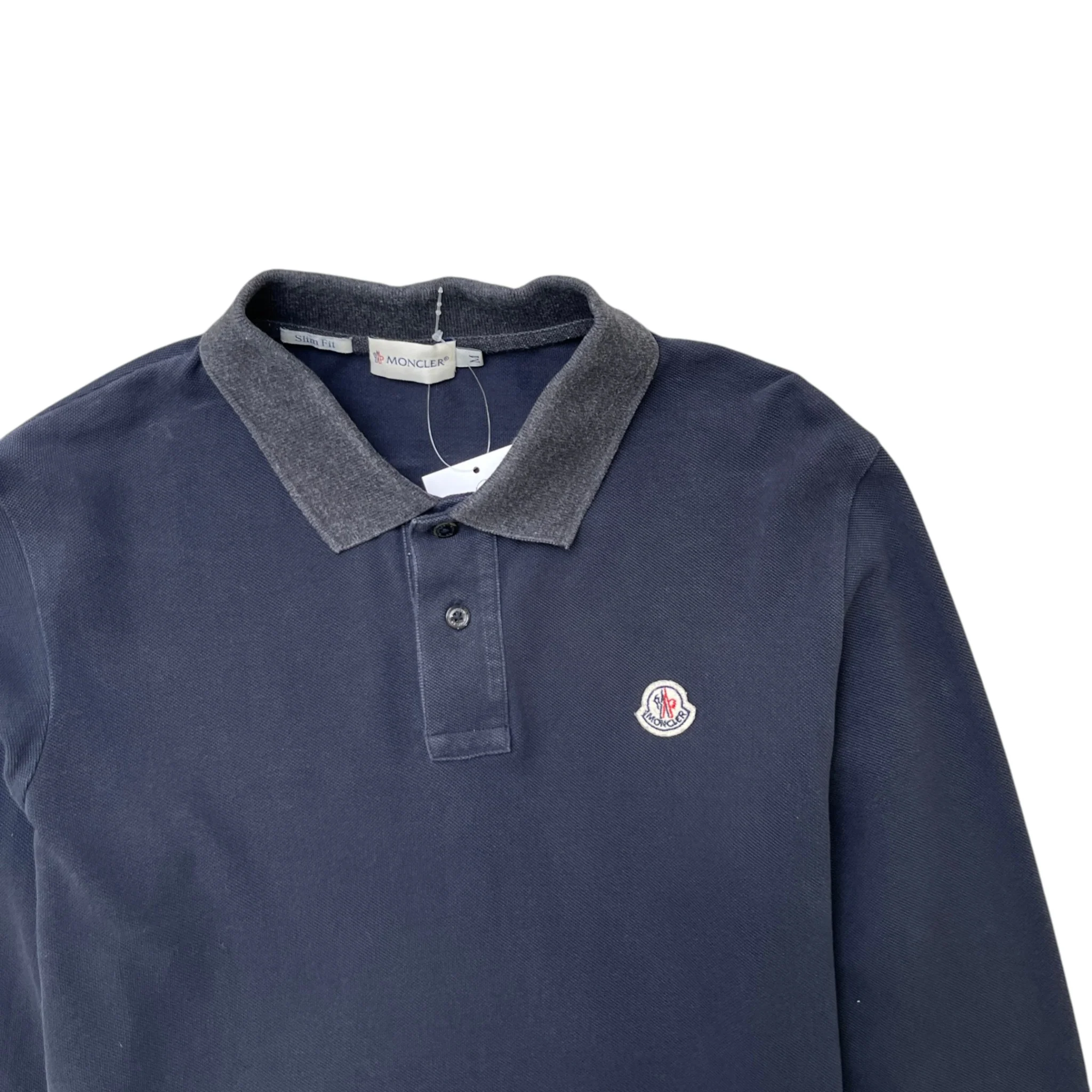 Men's Maglia Polo Shirt Navy Size M - Image 5