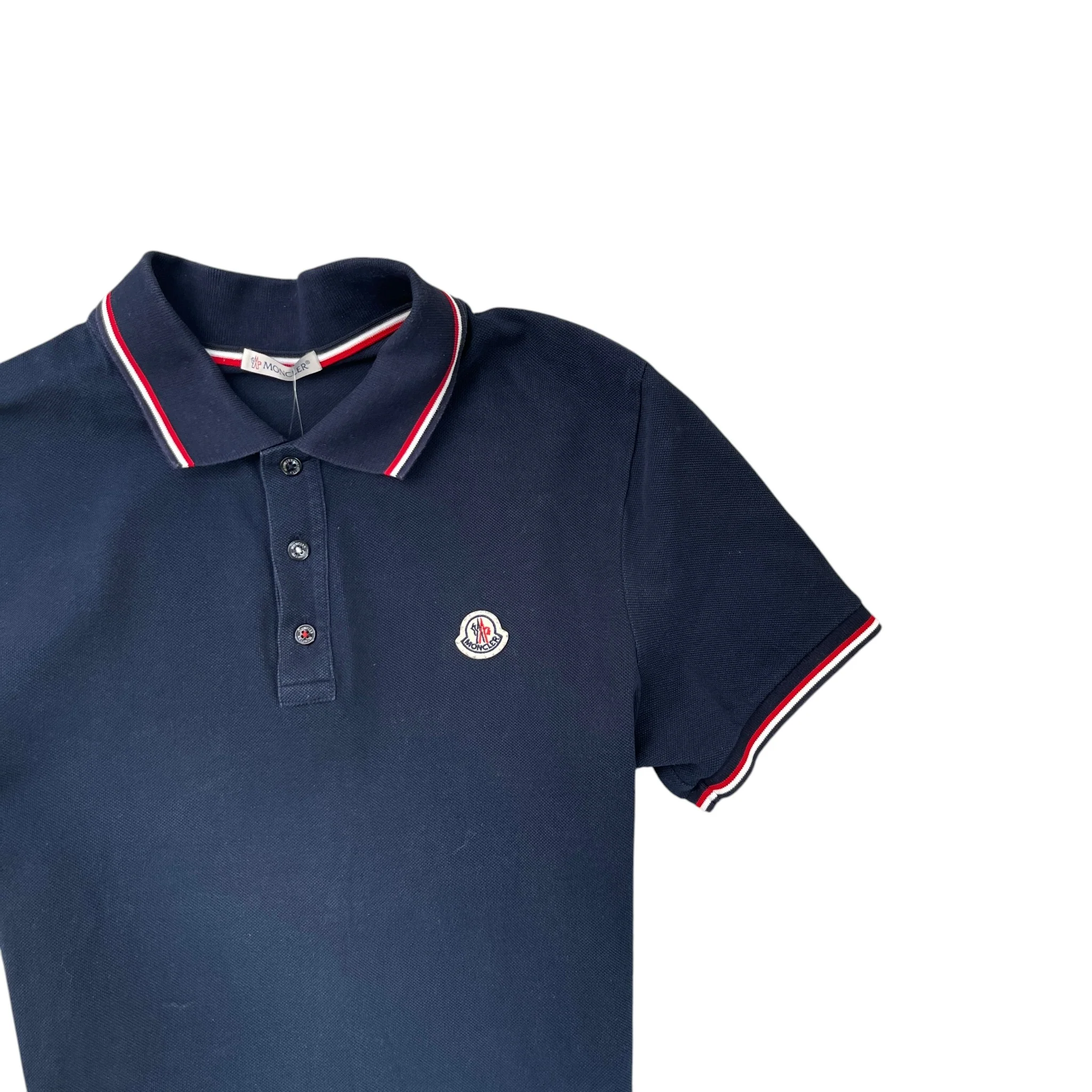 Men's Maglia Polo Shirt Navy Size M - Image 5