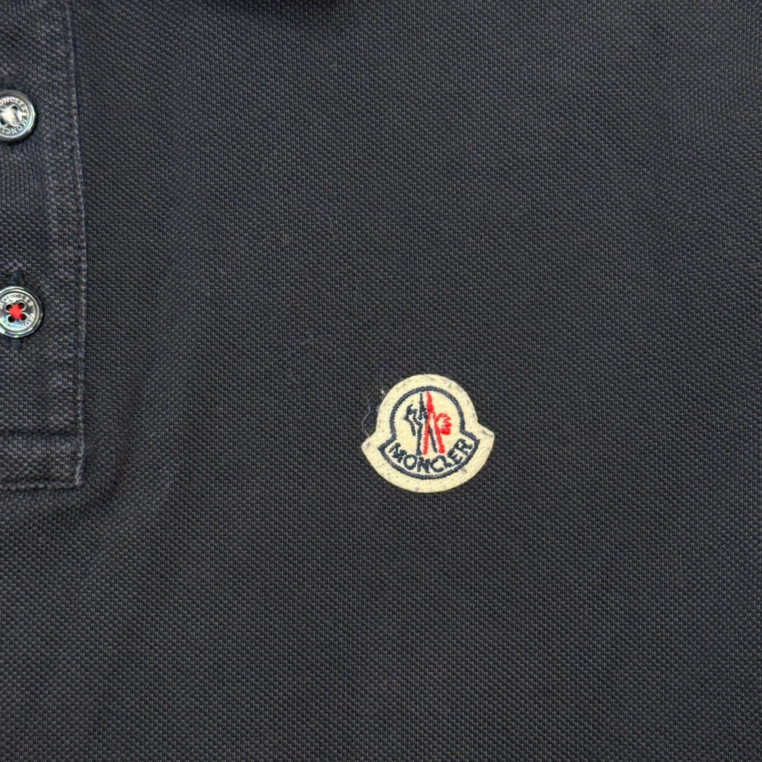 Men's Maglia Polo Shirt Navy Size M - Image 6