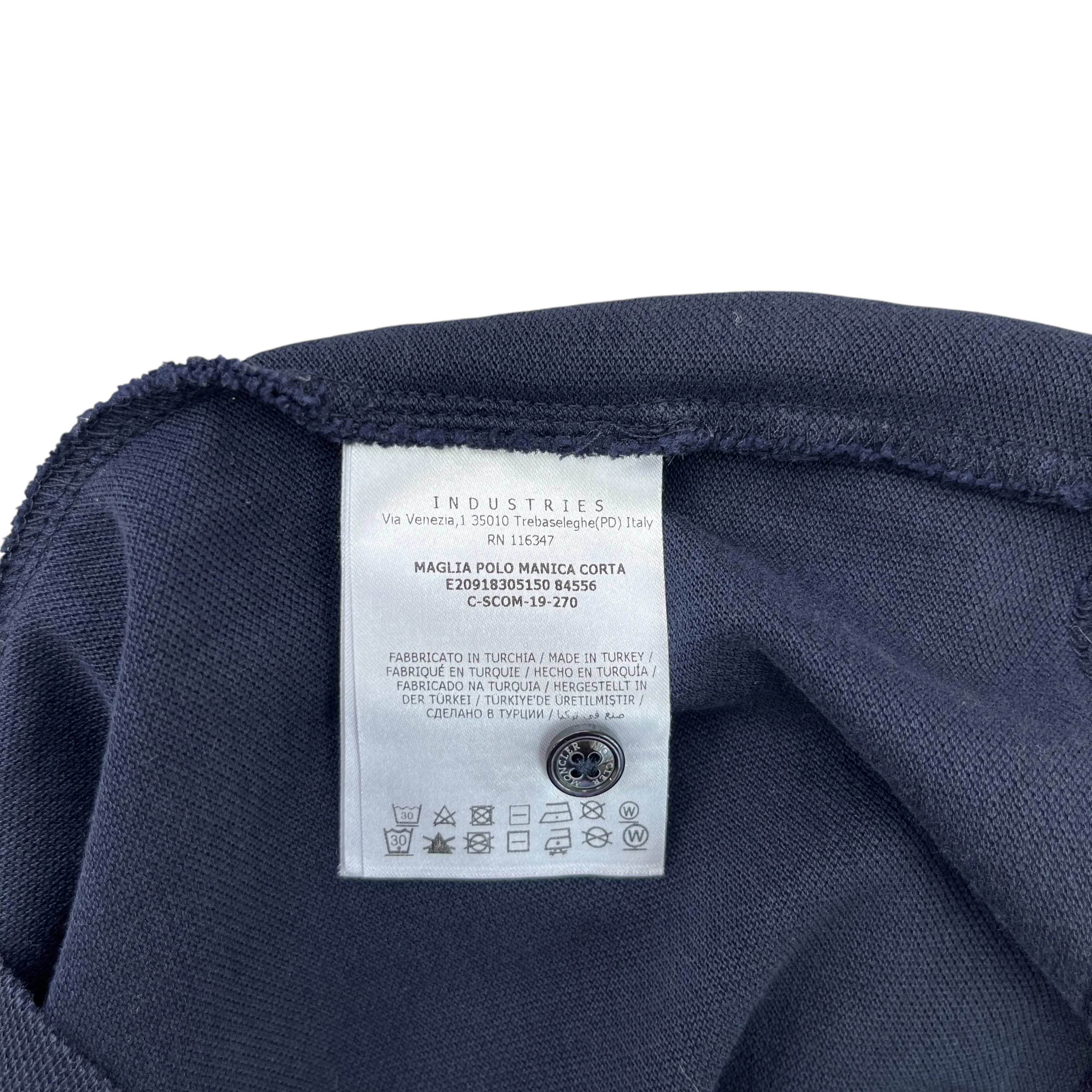 Men's Maglia Polo Shirt Navy Size S - Image 6