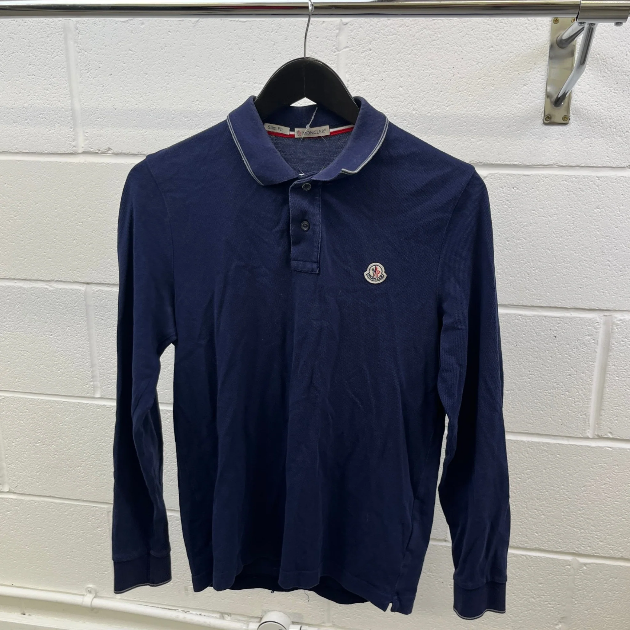 Men's Maglia Polo Shirt Navy Size S - Image 9