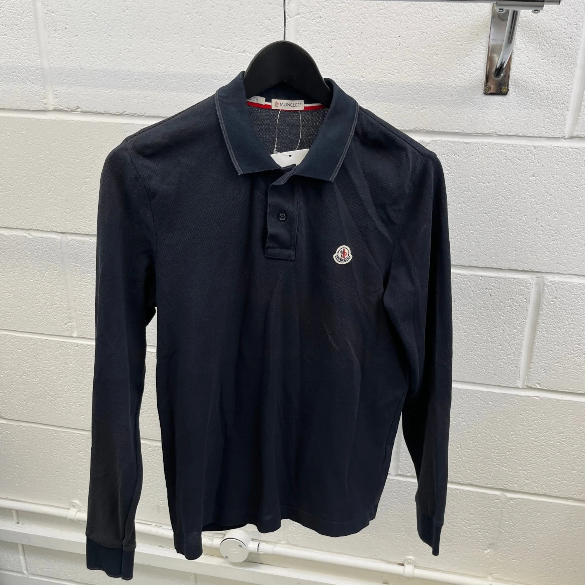 Men's Maglia Polo Shirt Navy Size S - Image 9
