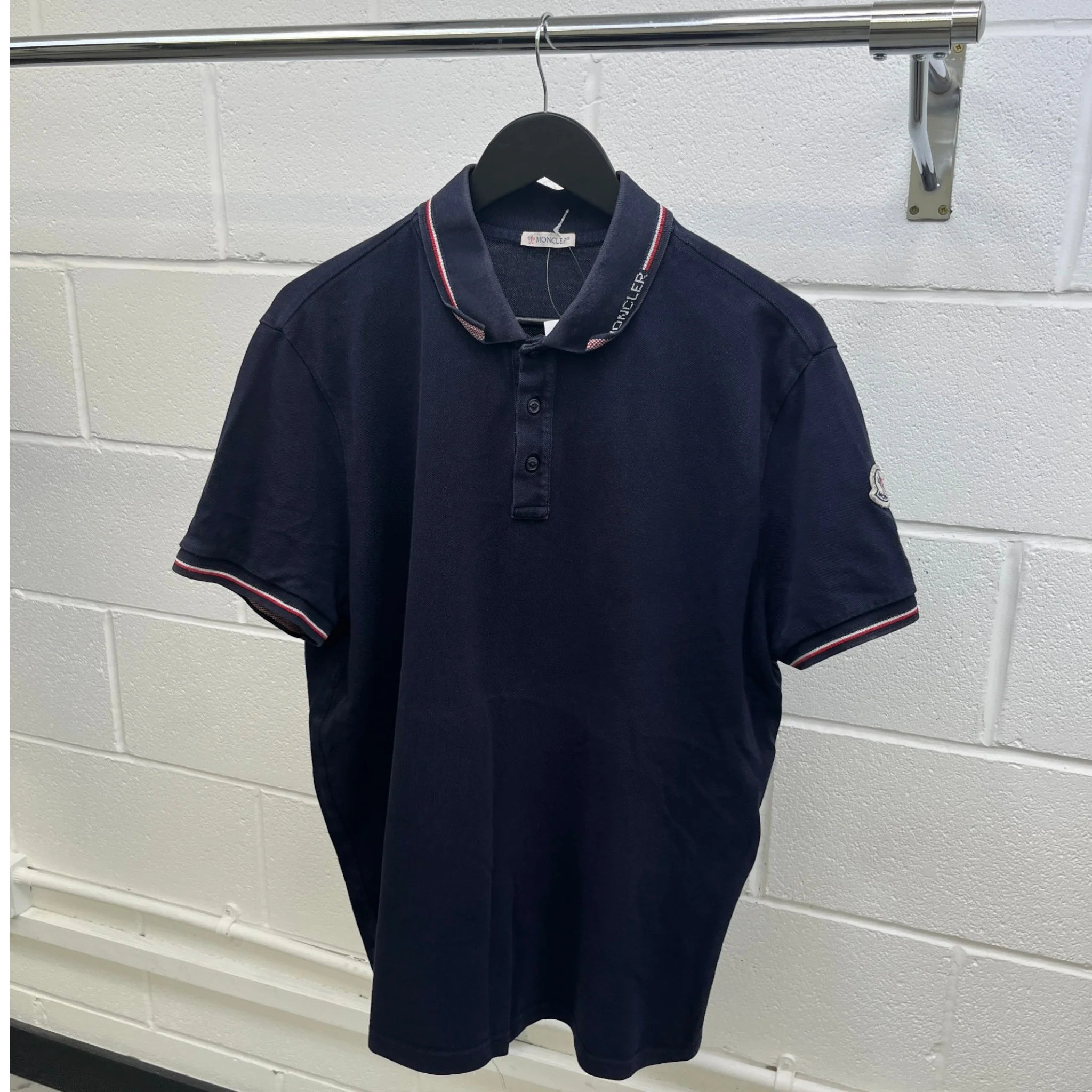 Men's Maglia Polo Shirt Navy Size XXL - Image 10