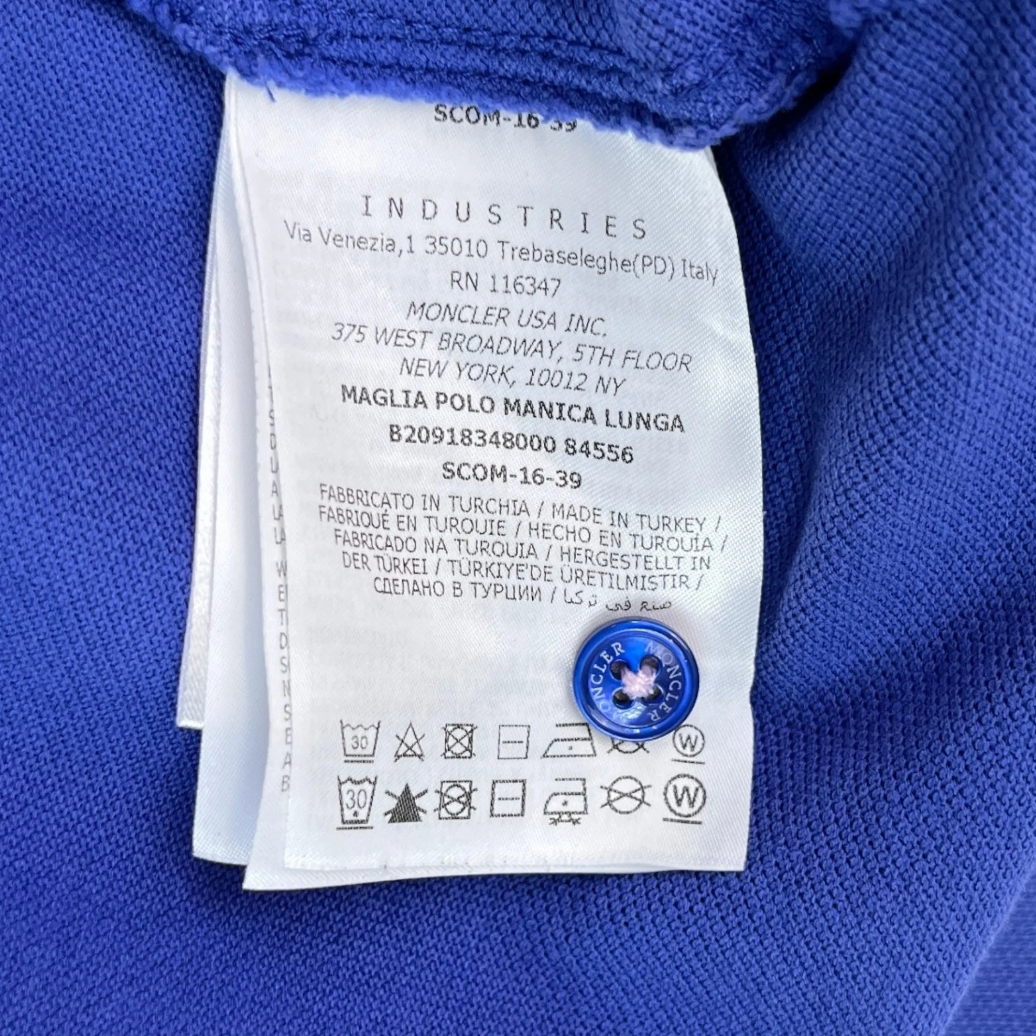 Men's Maglia Polo Shirt Purple Size S - Image 8