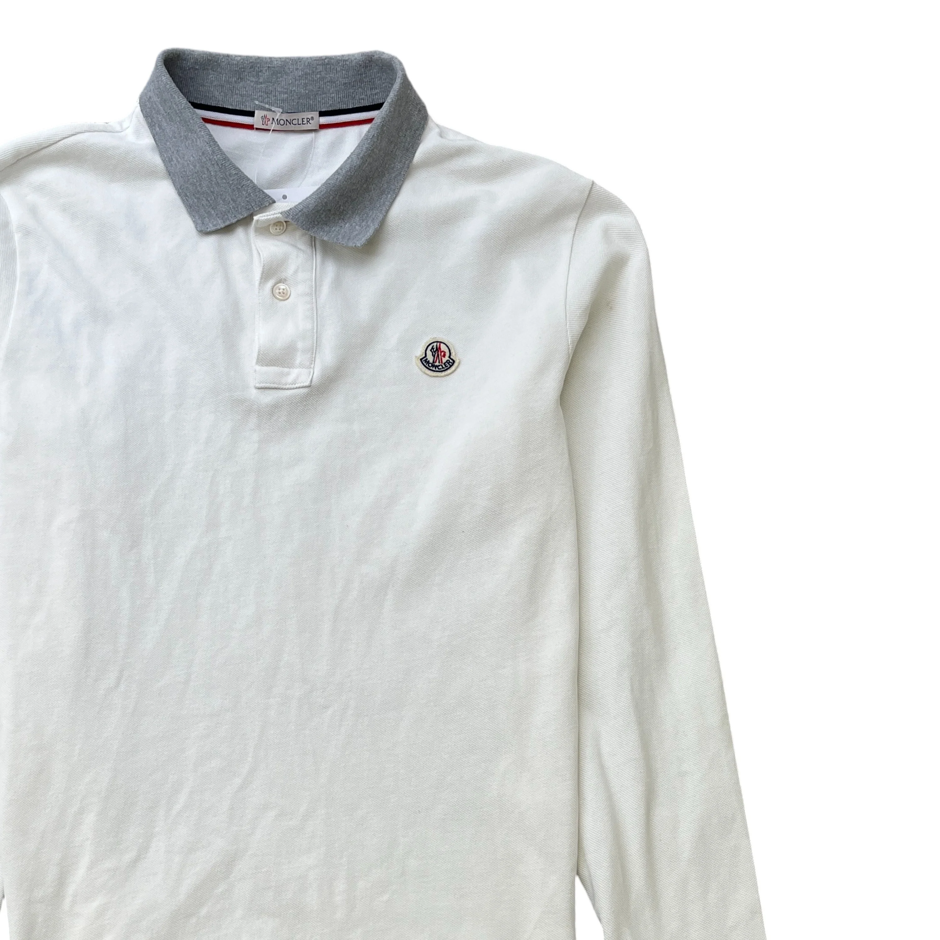 Men's Maglia Polo Shirt White Size L - Image 3