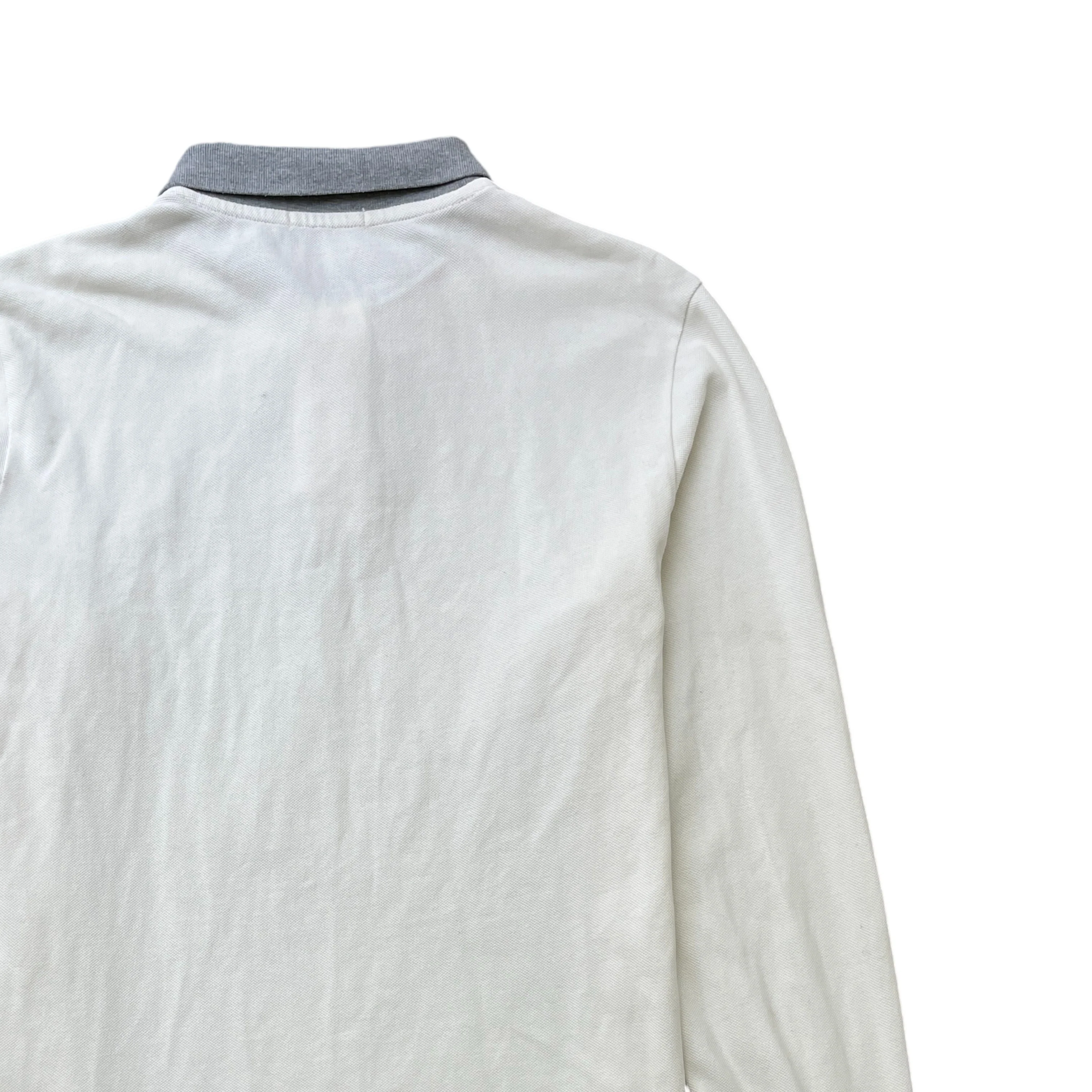 Men's Maglia Polo Shirt White Size L - Image 4