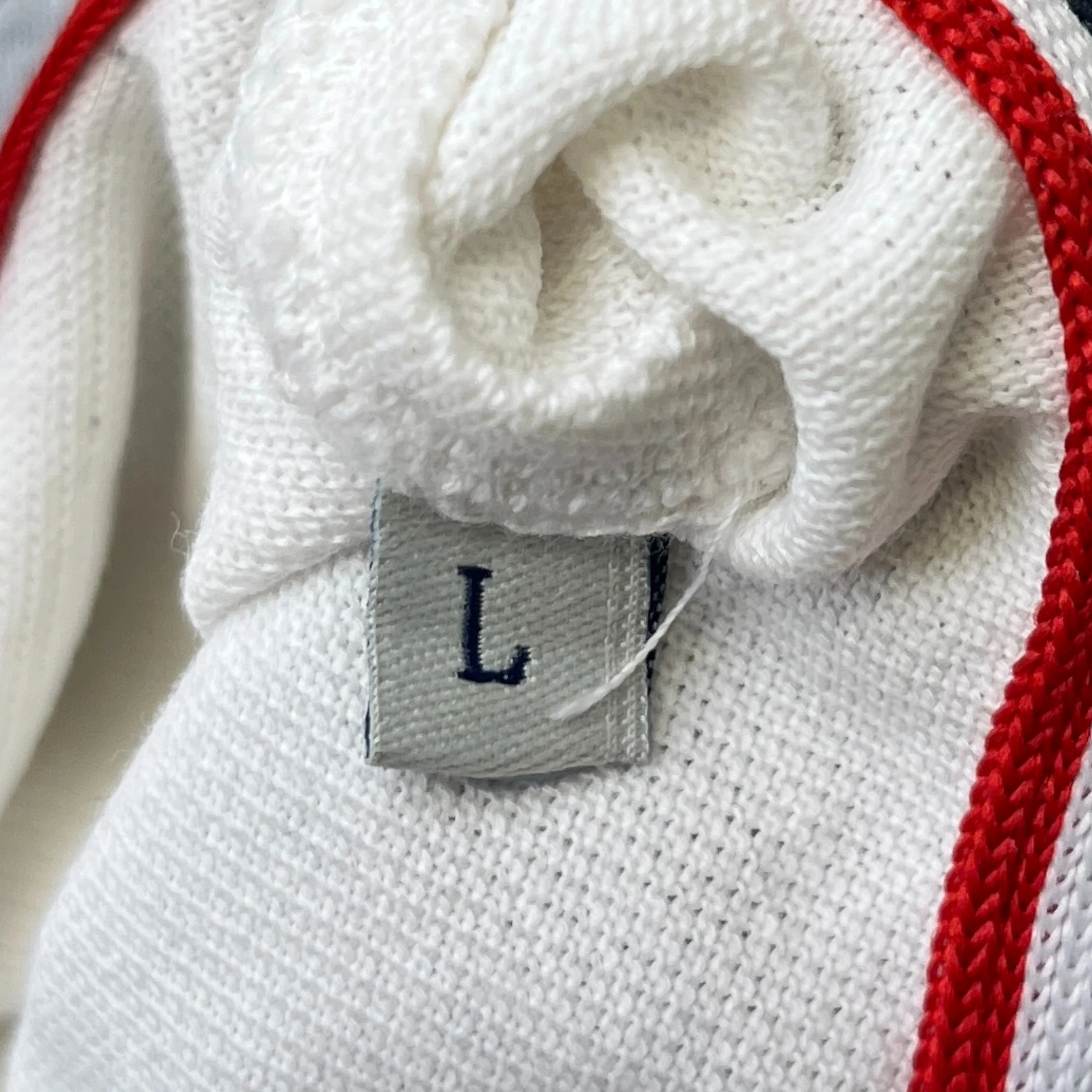 Men's Maglia Polo Shirt White Size L - Image 6