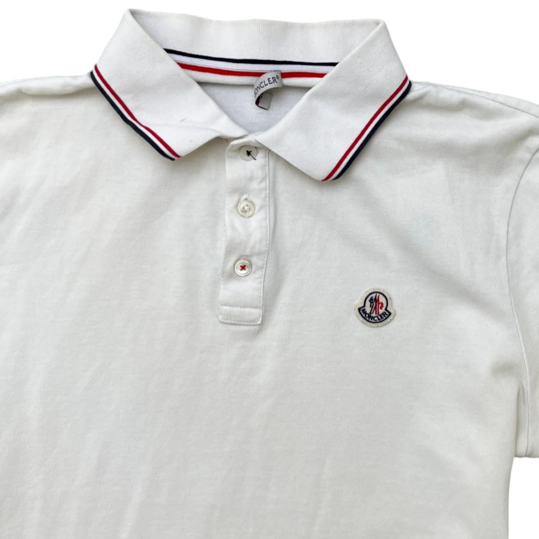 Men's Maglia Polo Shirt White Size M - Image 5