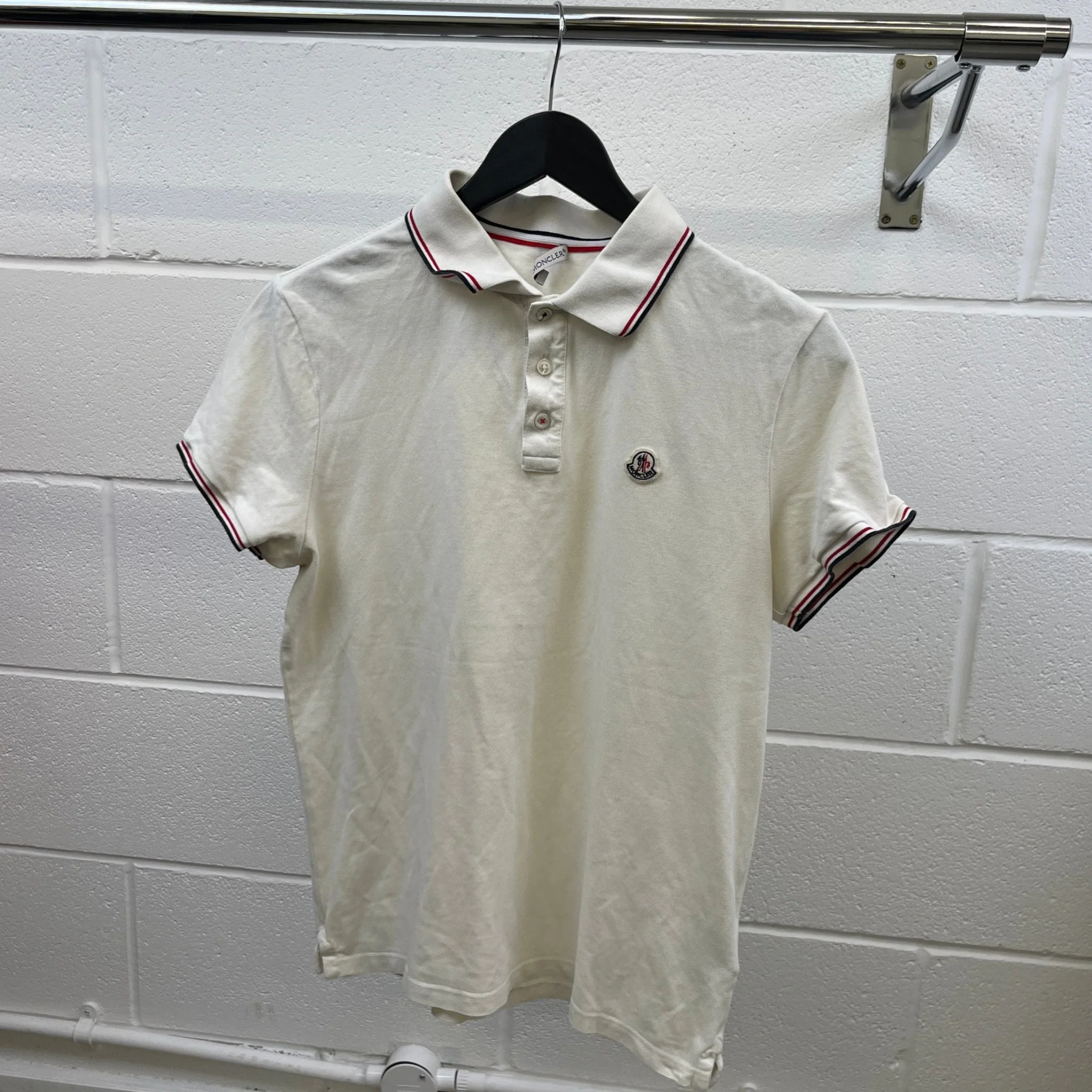 Men's Maglia Polo Shirt White Size M - Image 9