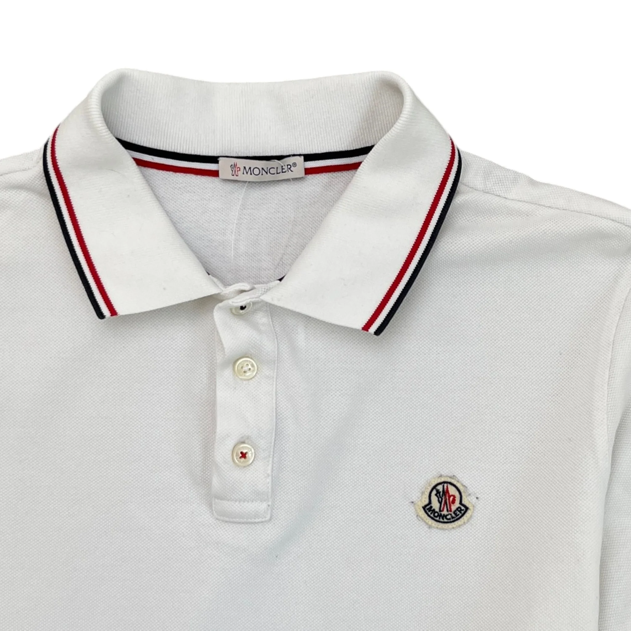 Men's Maglia Polo Shirt White Size M - Image 5