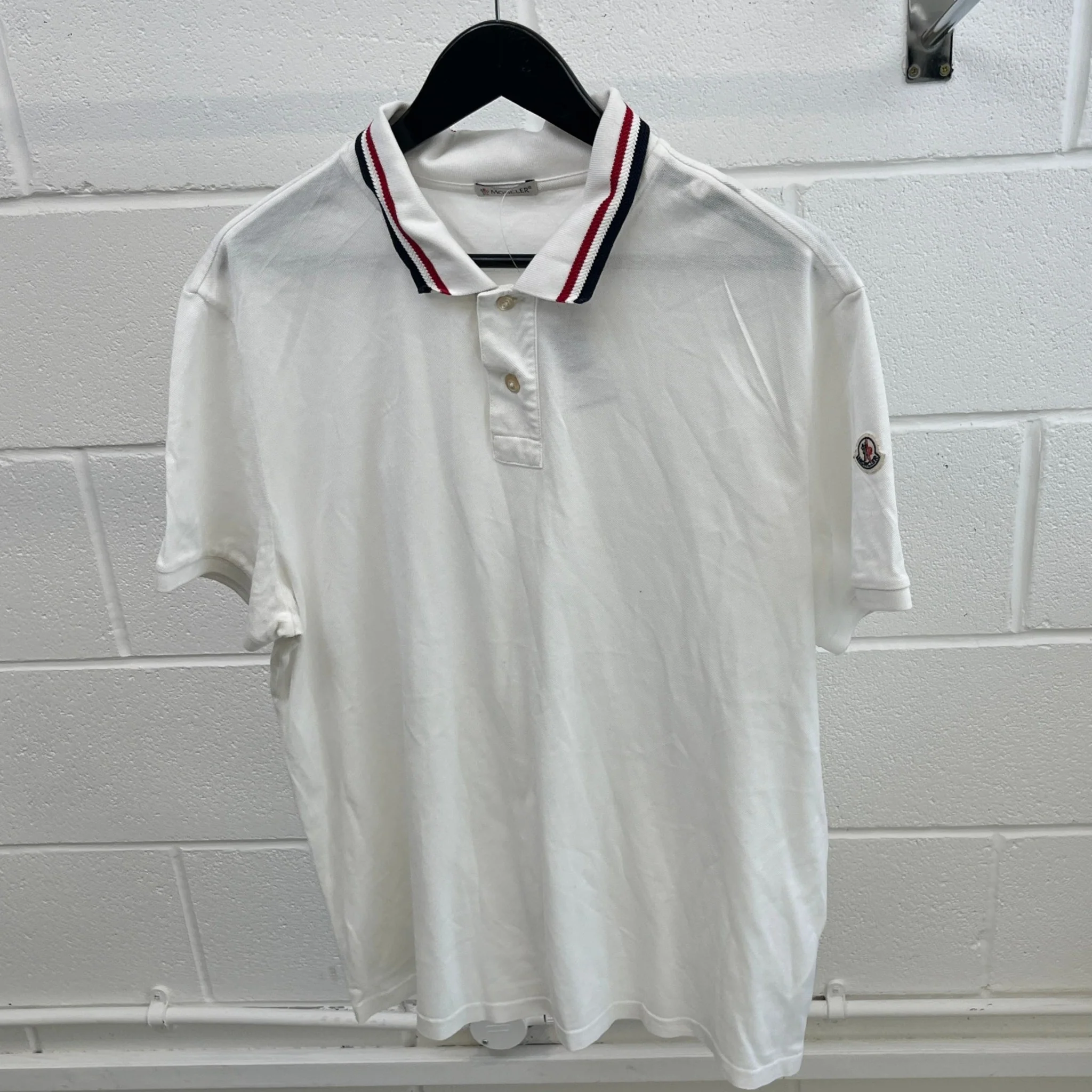 Men's Maglia Polo Shirt White Size XXL - Image 10