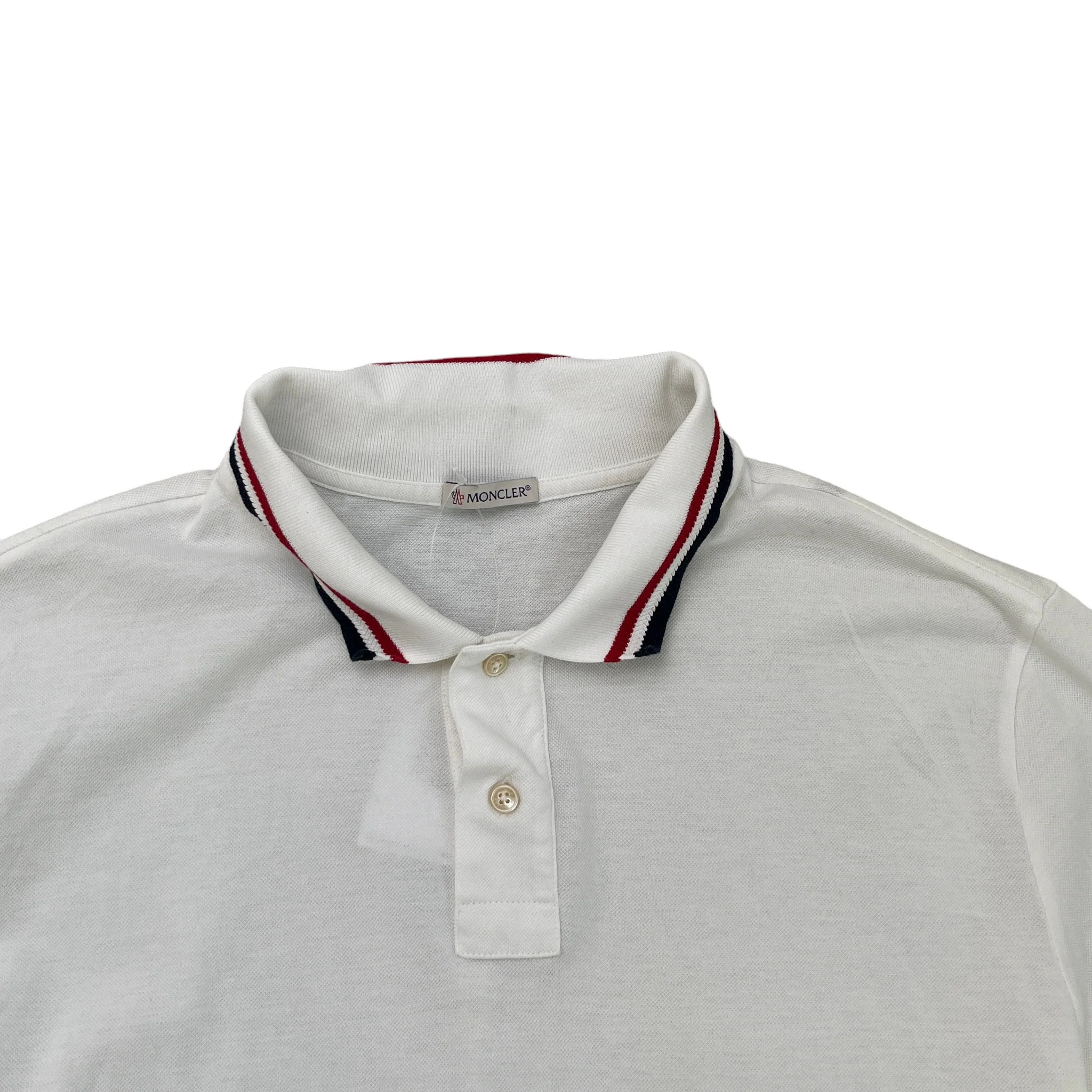 Men's Maglia Polo Shirt White Size XXL - Image 6