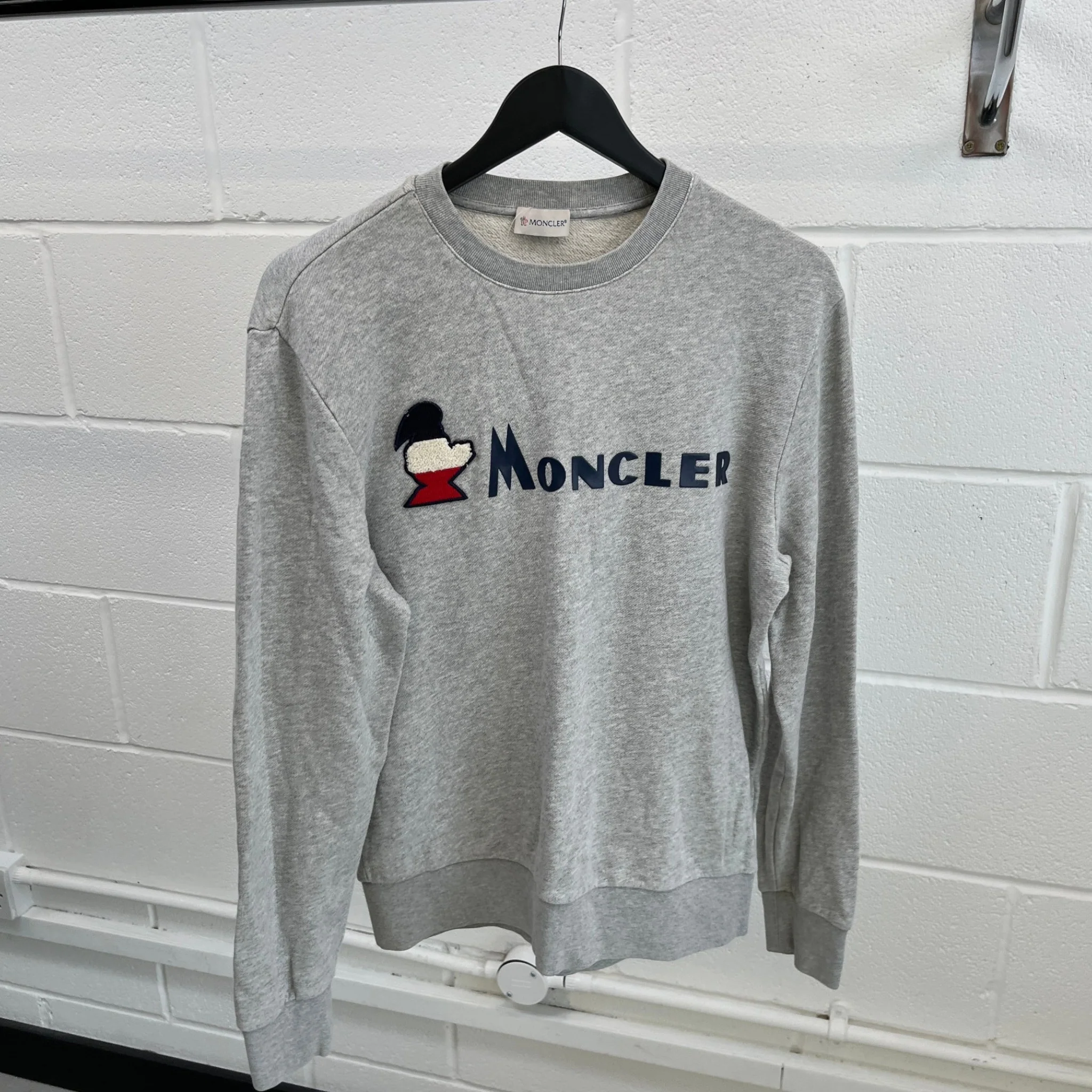 Men's Maglia Sweatshirt Grey Size M - Image 9