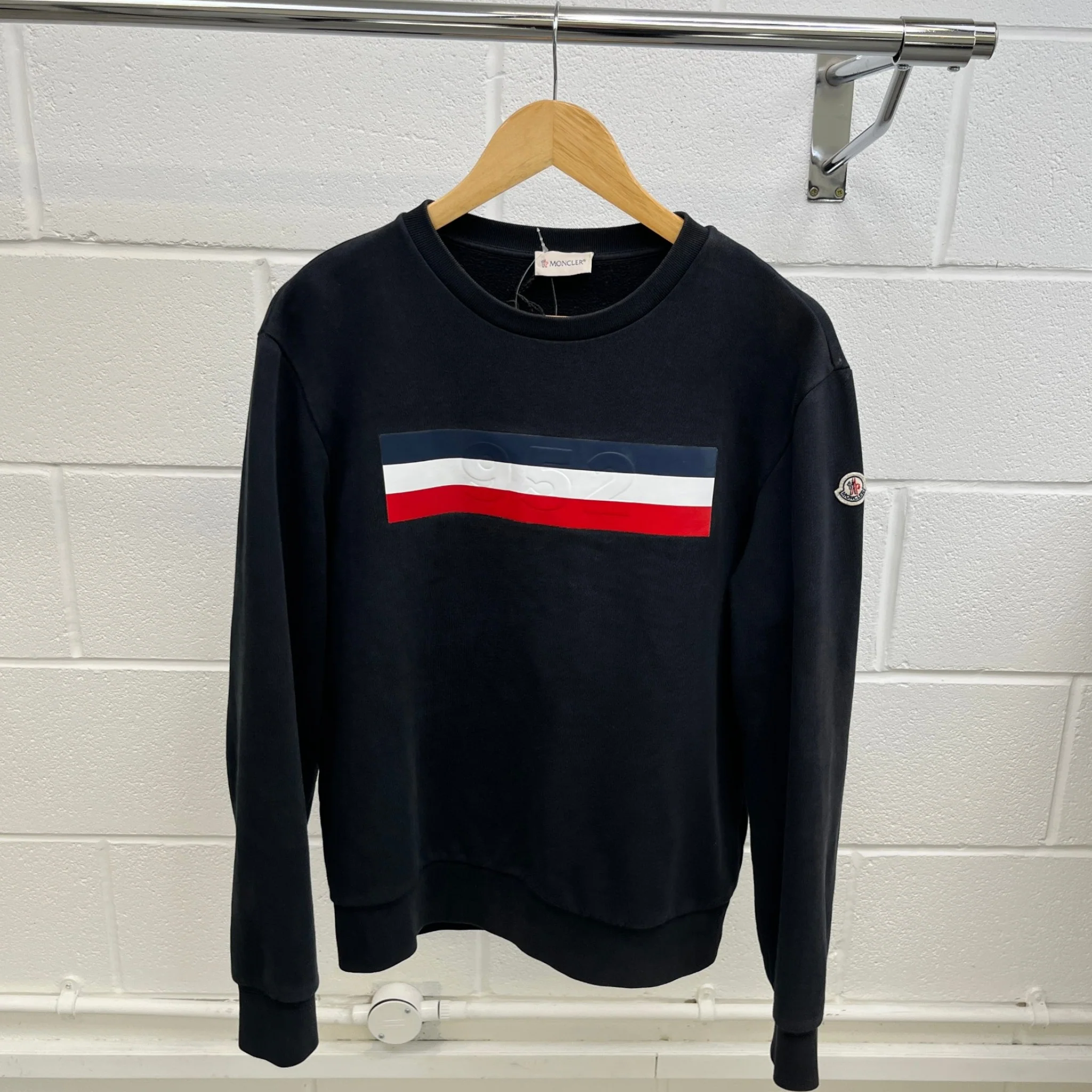 Men's Maglia Sweatshirt Navy Size M - Image 9