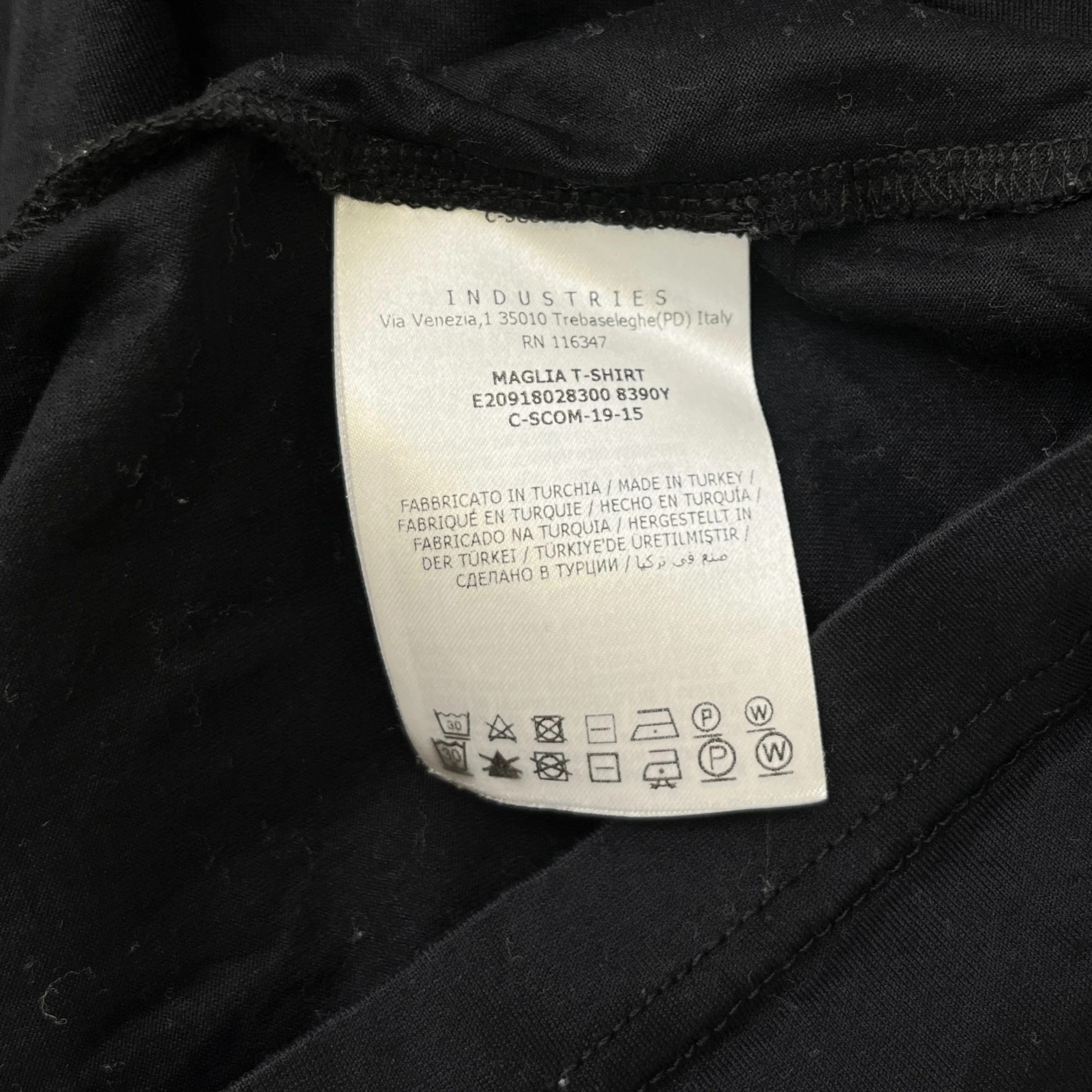 Men's Maglia T-Shirt Black Size S - Image 8