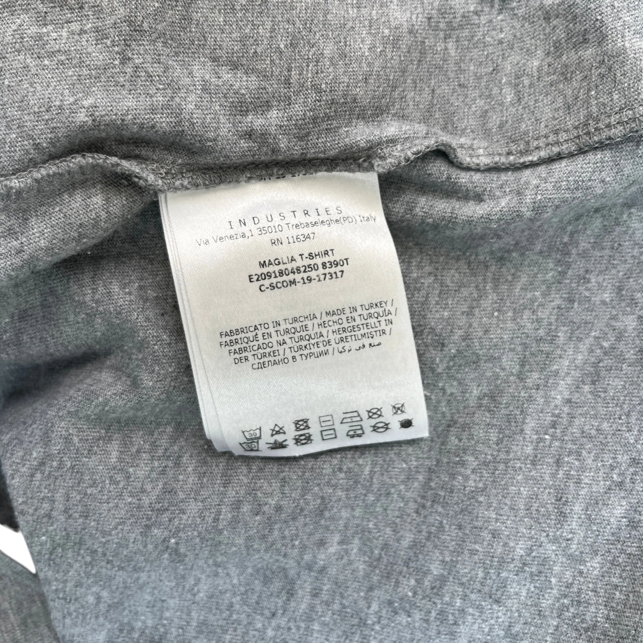 Men's Maglia T-Shirt Grey Size M - Image 8