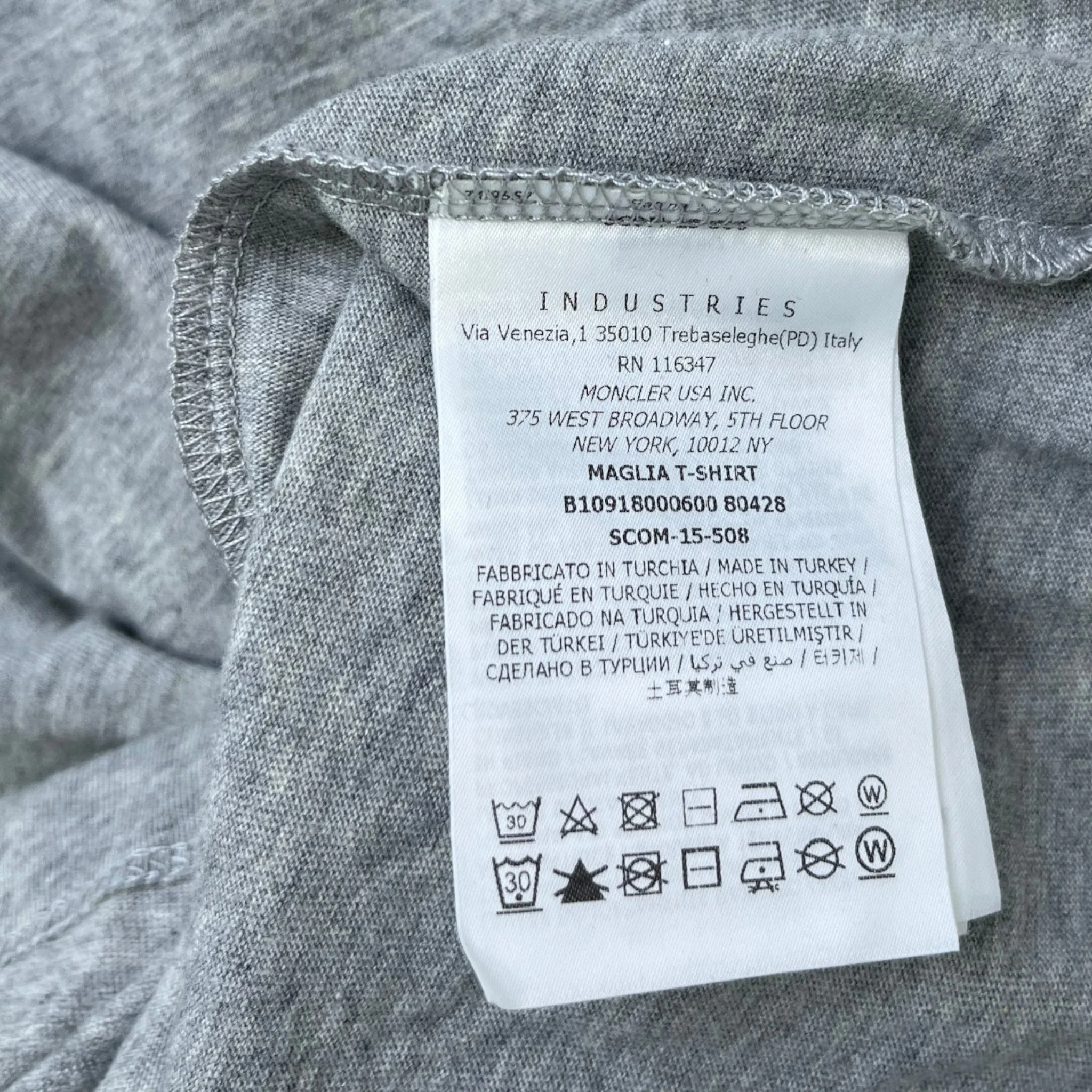 Men's Maglia T-Shirt Grey Size M - Image 8