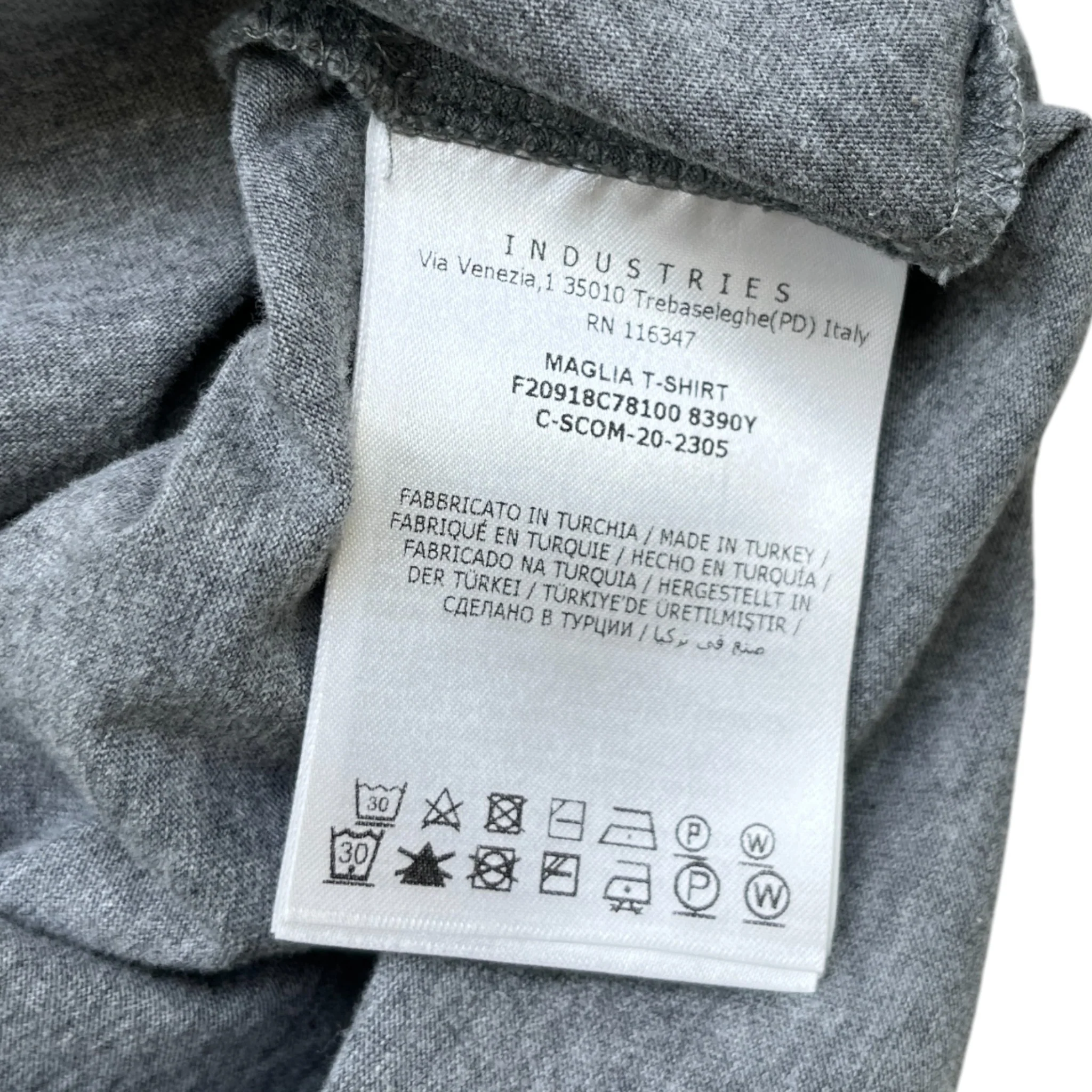 Men's Maglia T-Shirt Grey Size S - Image 8