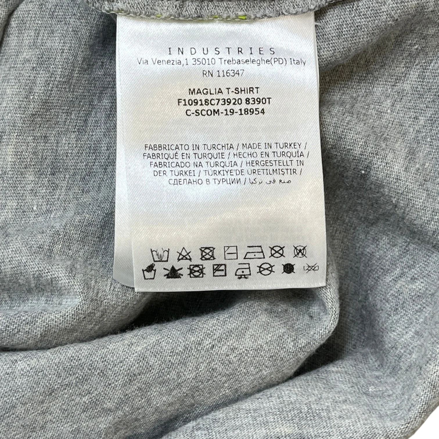 Men's Maglia T-Shirt Grey Size S - Image 8
