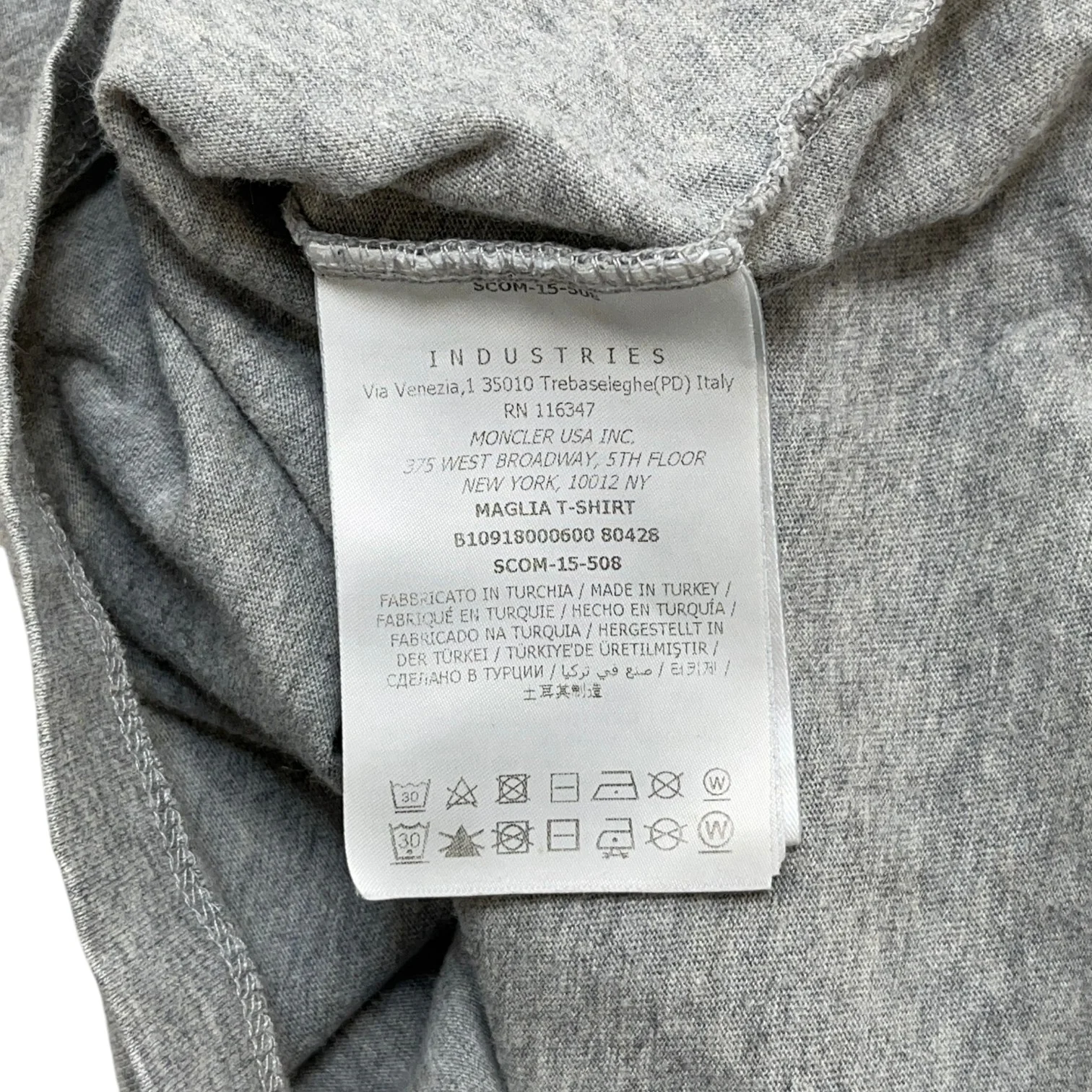 Men's Maglia T-Shirt Grey Size XXL - Image 8