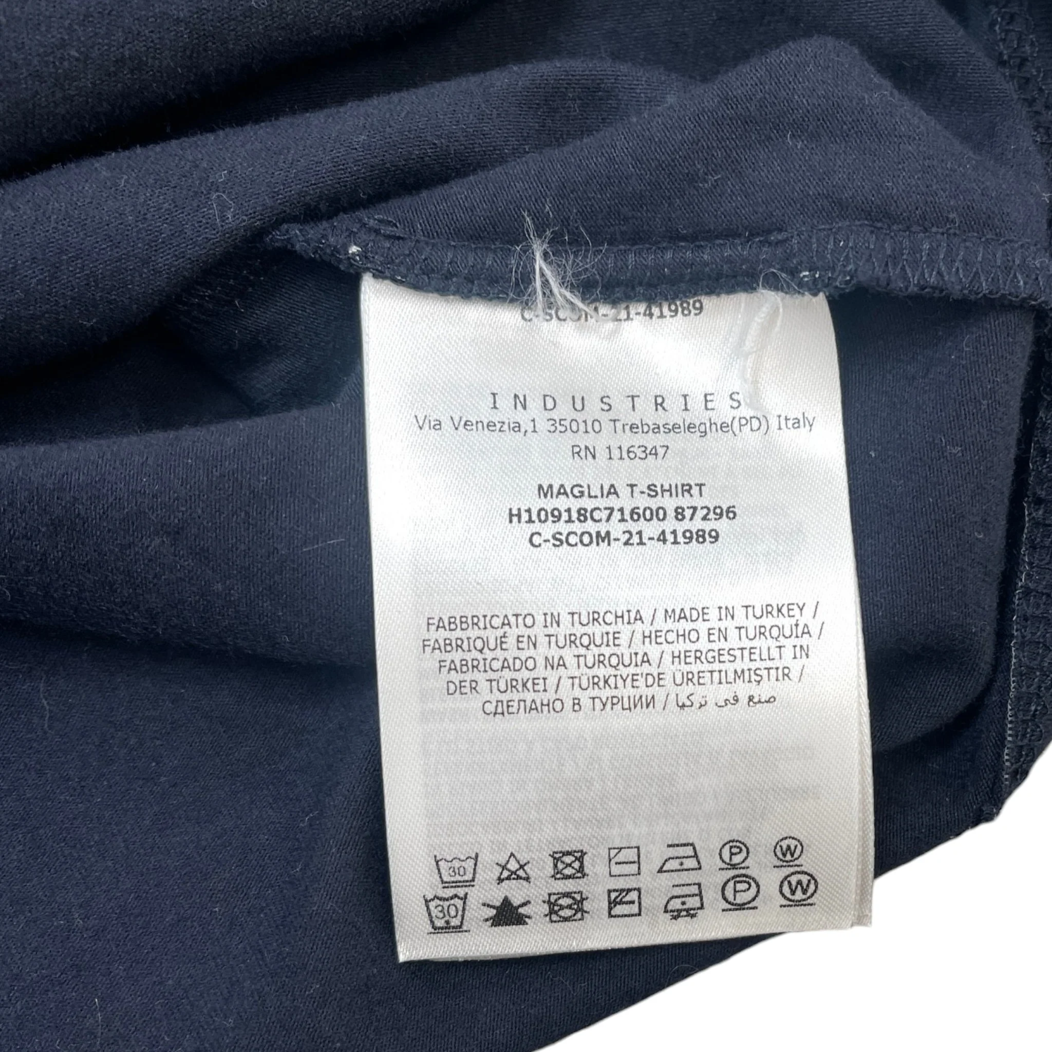 Men's Maglia T-Shirt Navy Size M - Image 7