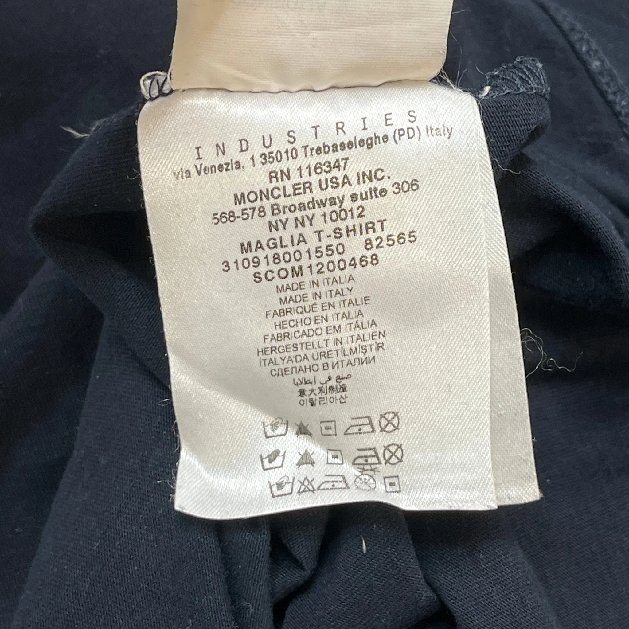Men's Maglia T-Shirt Navy Size XL - Image 7
