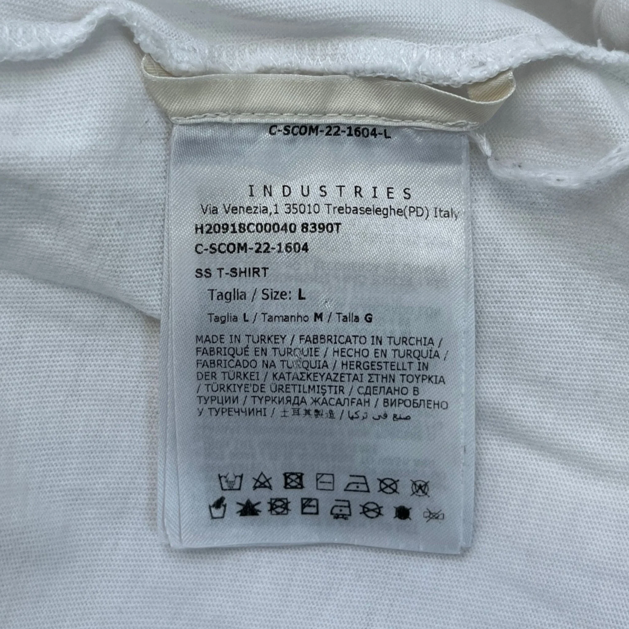 Men's Maglia T-Shirt White Size L - Image 9