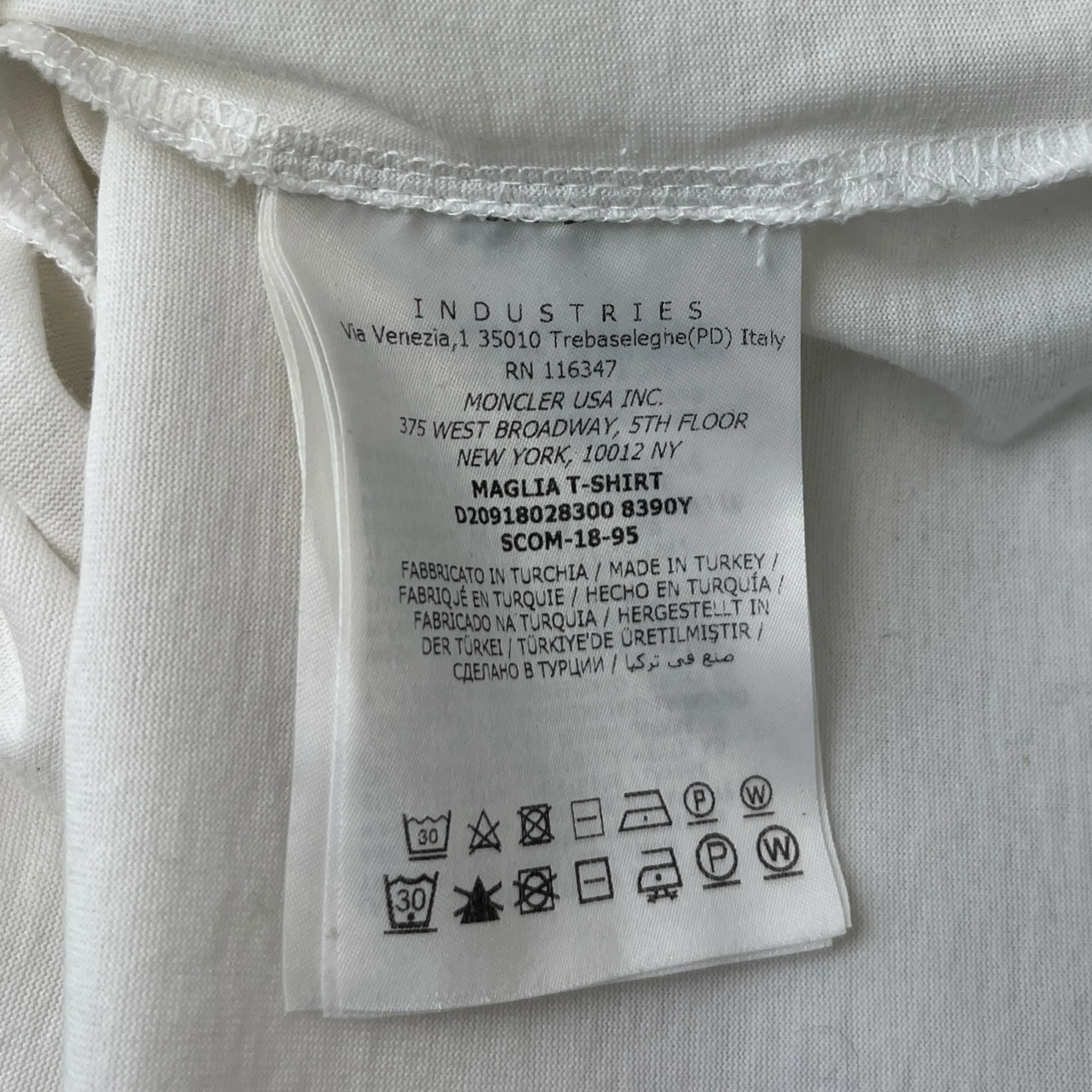 Men's Maglia T-Shirt White Size M - Image 8